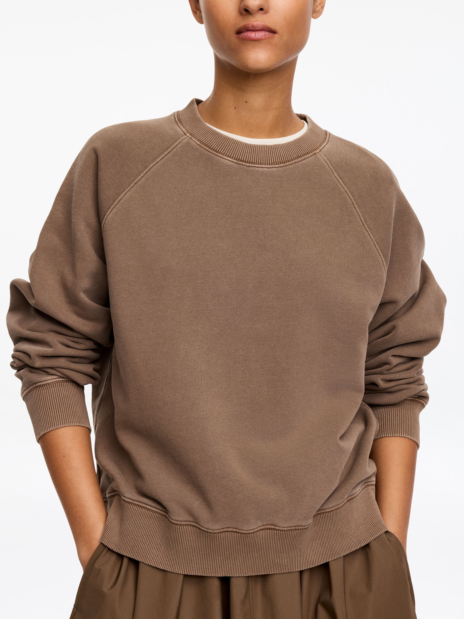 Sudadera de algodón - Marrón - Corte estándar - Women - StillMedia/Lookbook - 11