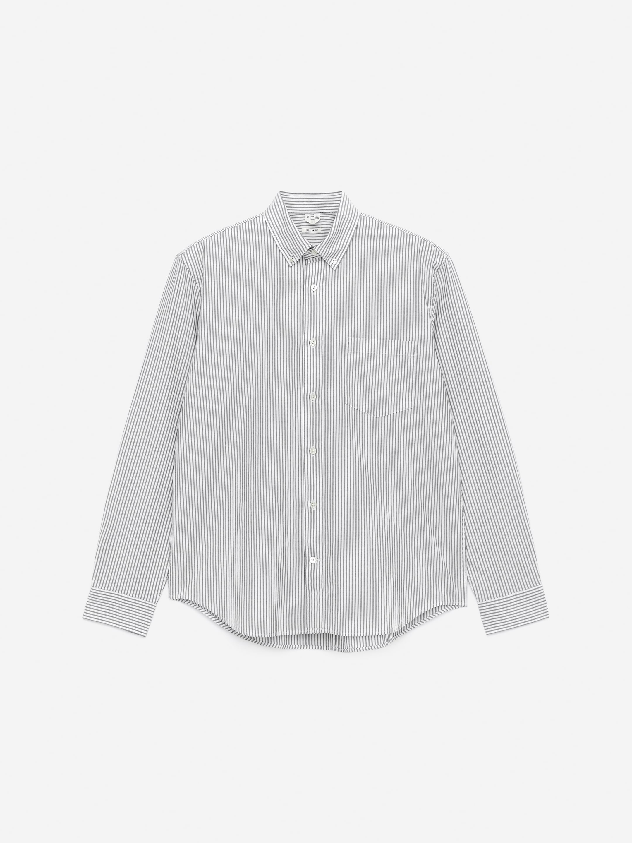 Regular Oxford Shirt-#5E5C5B-16027