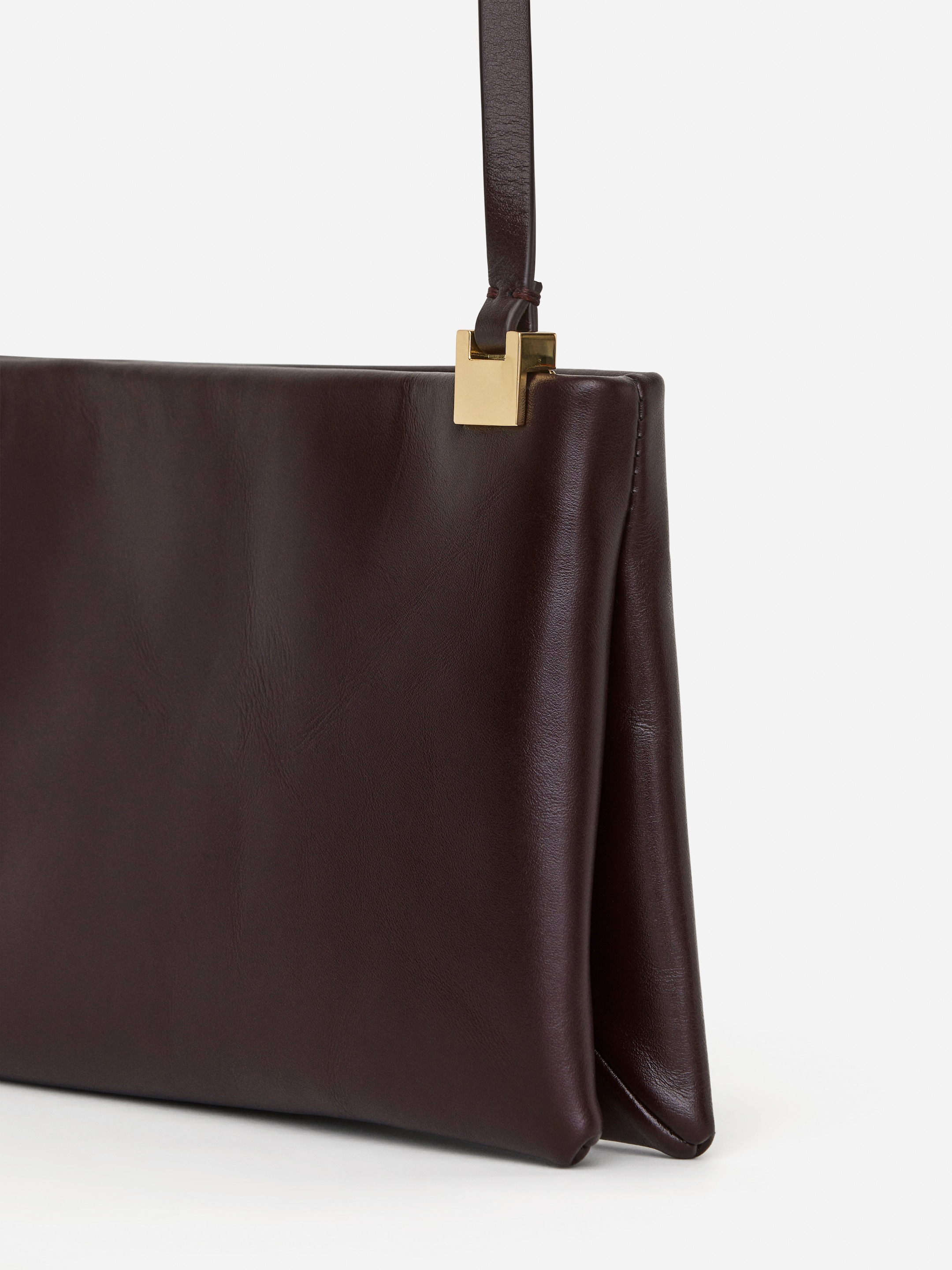 Grösseres Bild ansehen: Schultertasche aus Leder - Dunkelrot - DAMEN | H&M CH 4