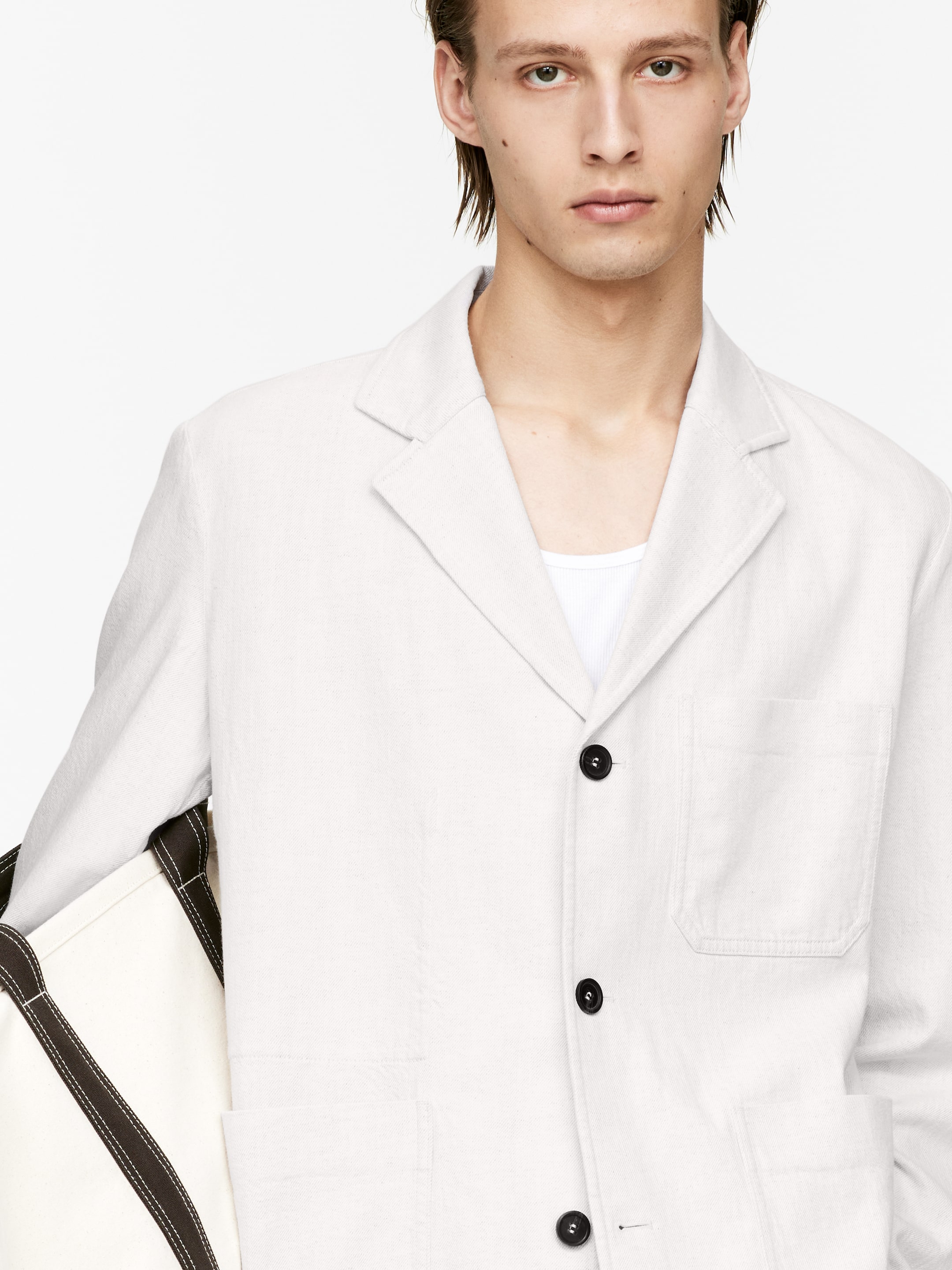 Visualizza immagine più grande: Blazer in cotone e lino - Bianco - UOMO | H&M IT 2