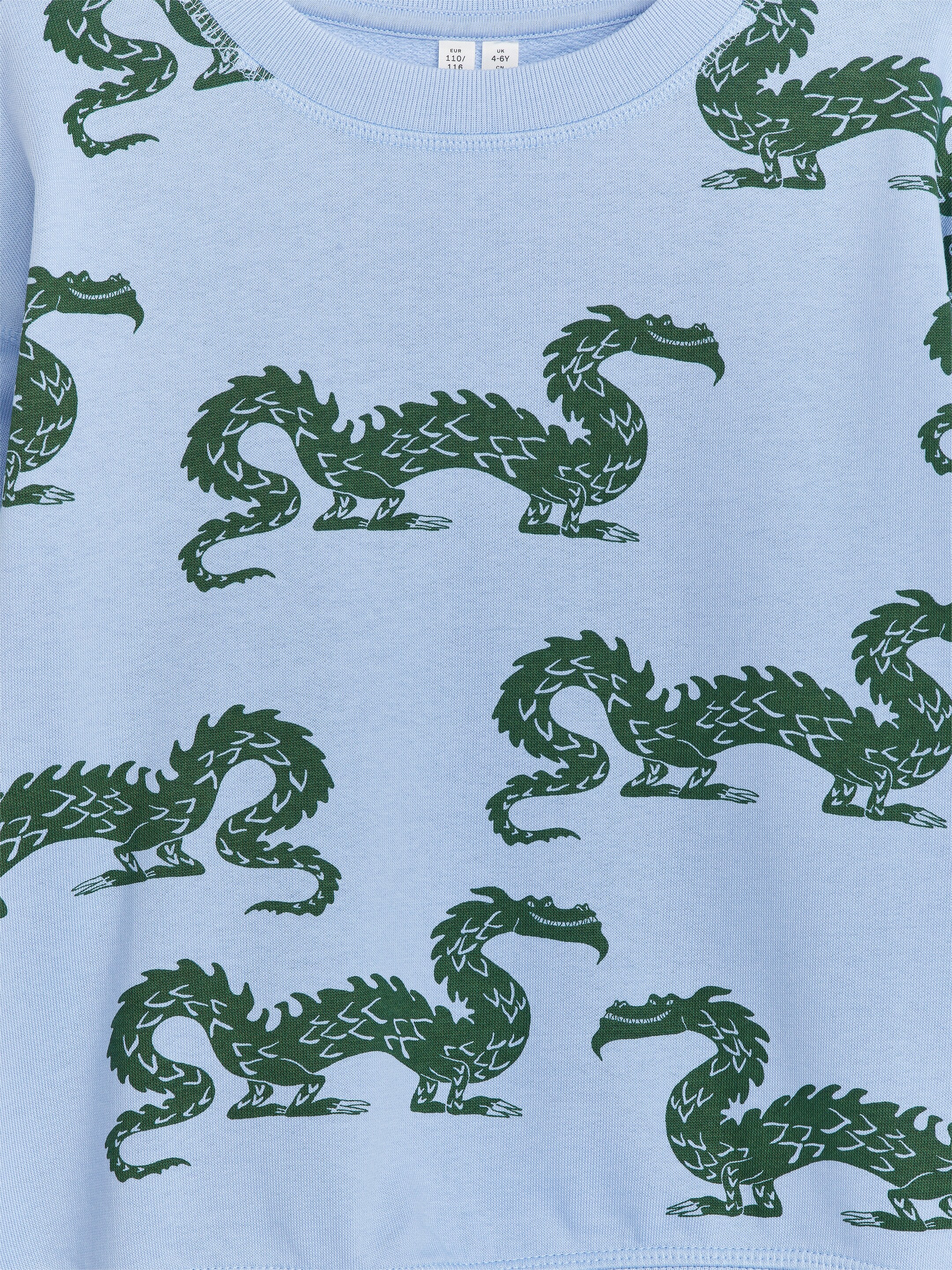 Visa större bild: Sweatshirt - Ljusblå/drakar - BARN | H&M SE 3