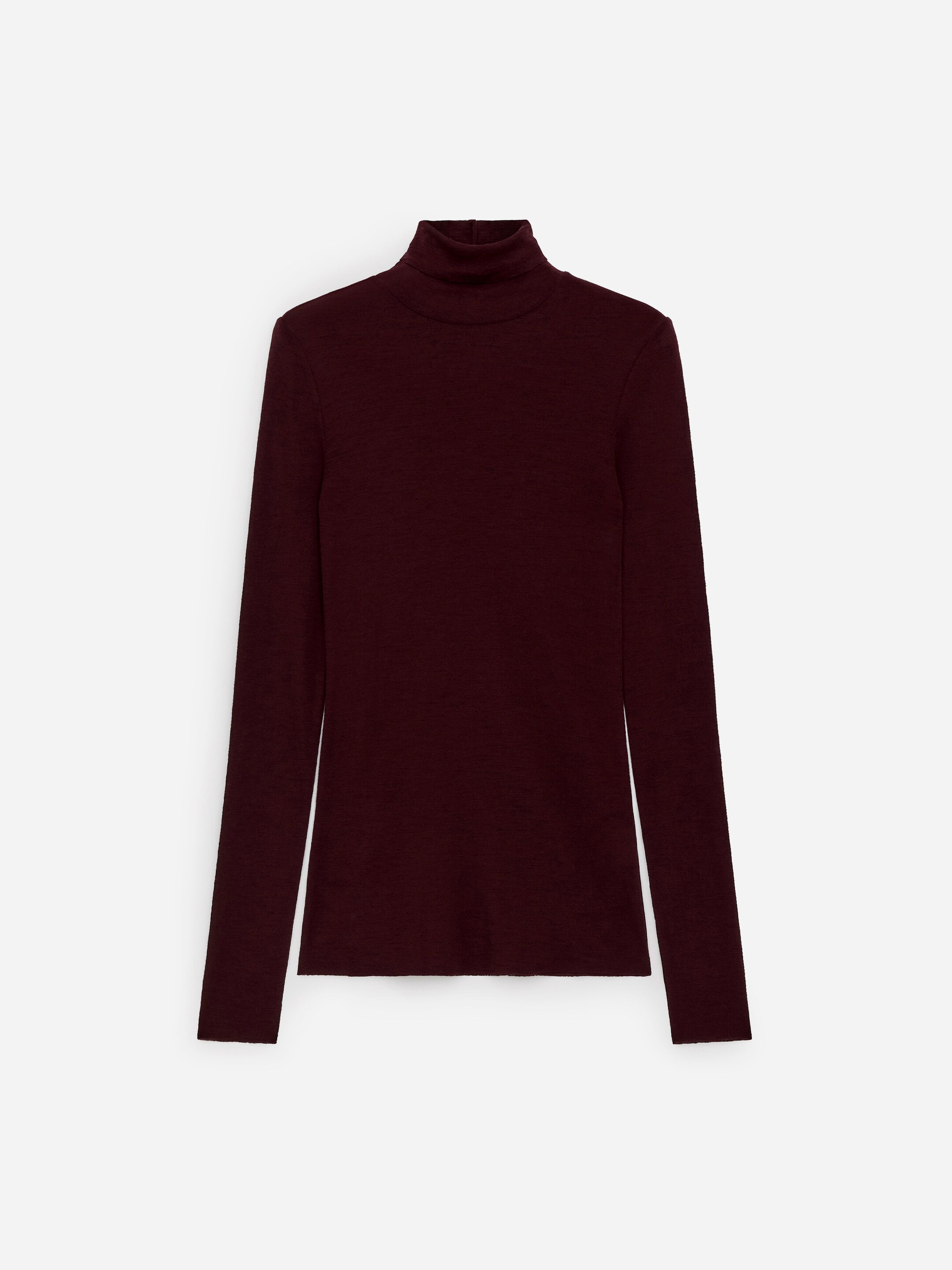 Zobrazit větší obrázek: Rolákový vlněný top - Burgundy - ŽENY | H&M CZ 5