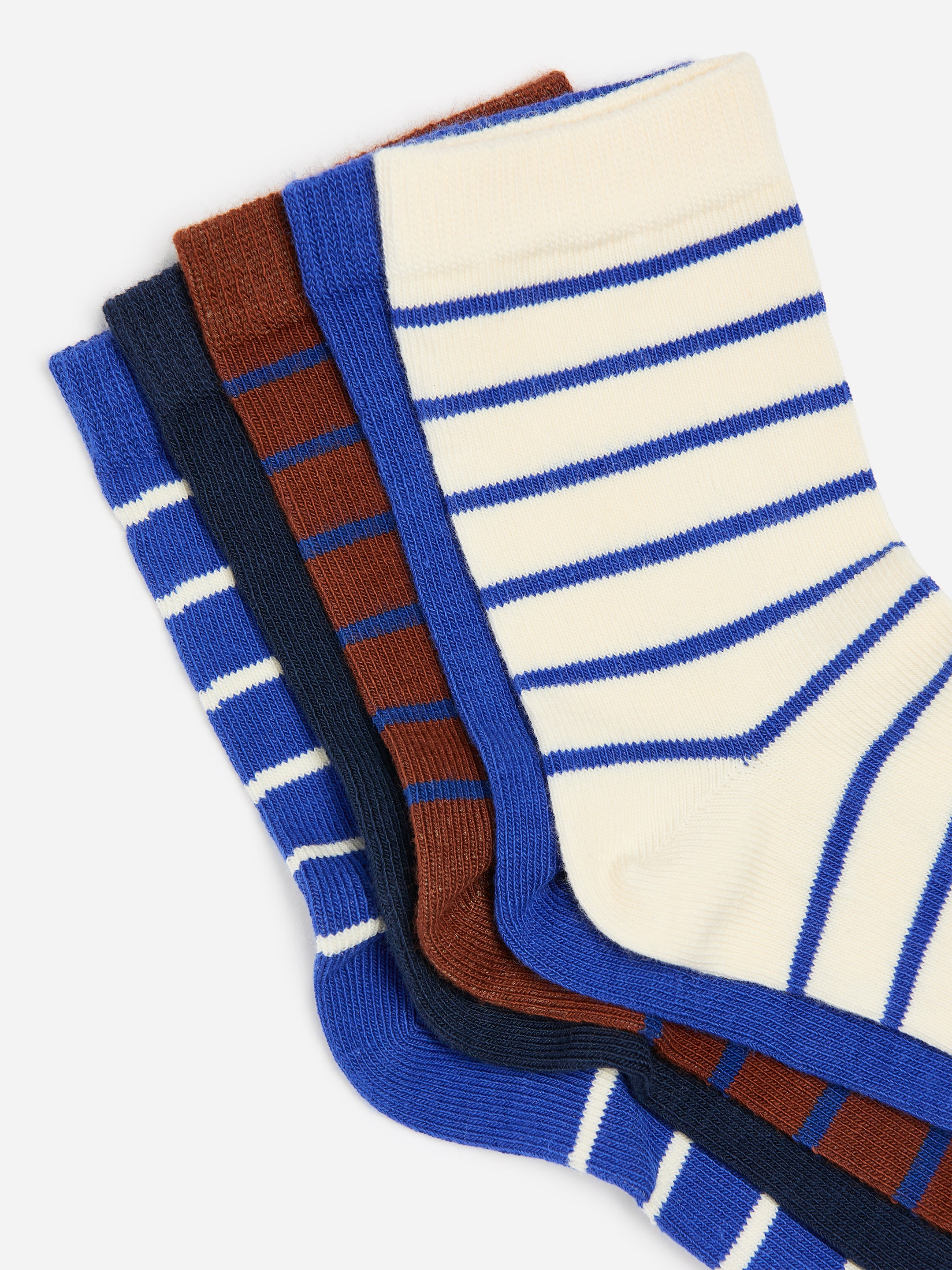 Lot de 5 paires de chaussettes en coton - Marron/Bleu/Écru - Enfant - StillMedia/DescriptiveDetail - 2