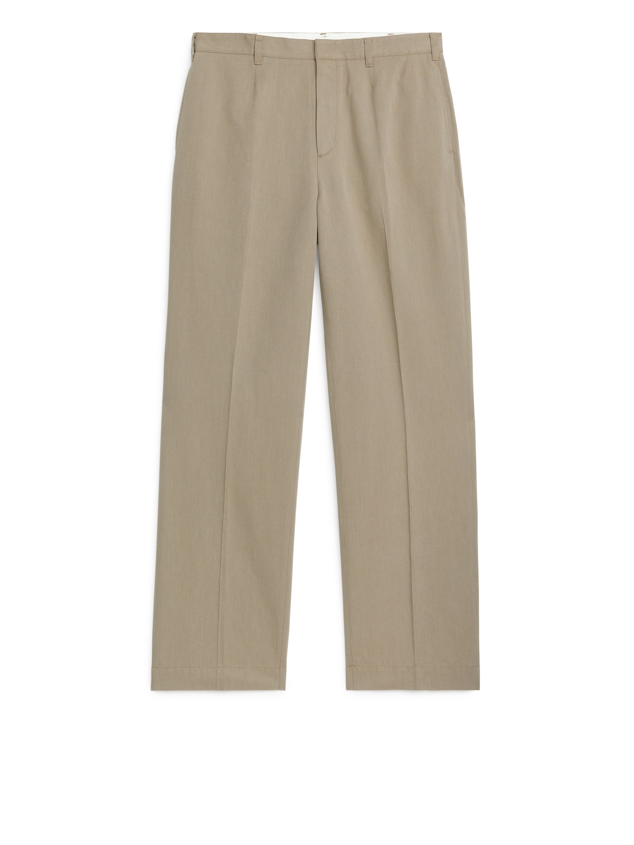 Tailored Wide-Fit Trousers-#887F70-7506