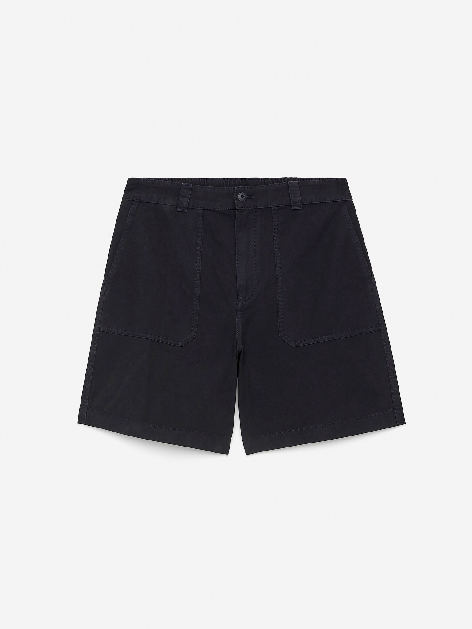 Работни къси панталони от кепър - Тъмносиньо