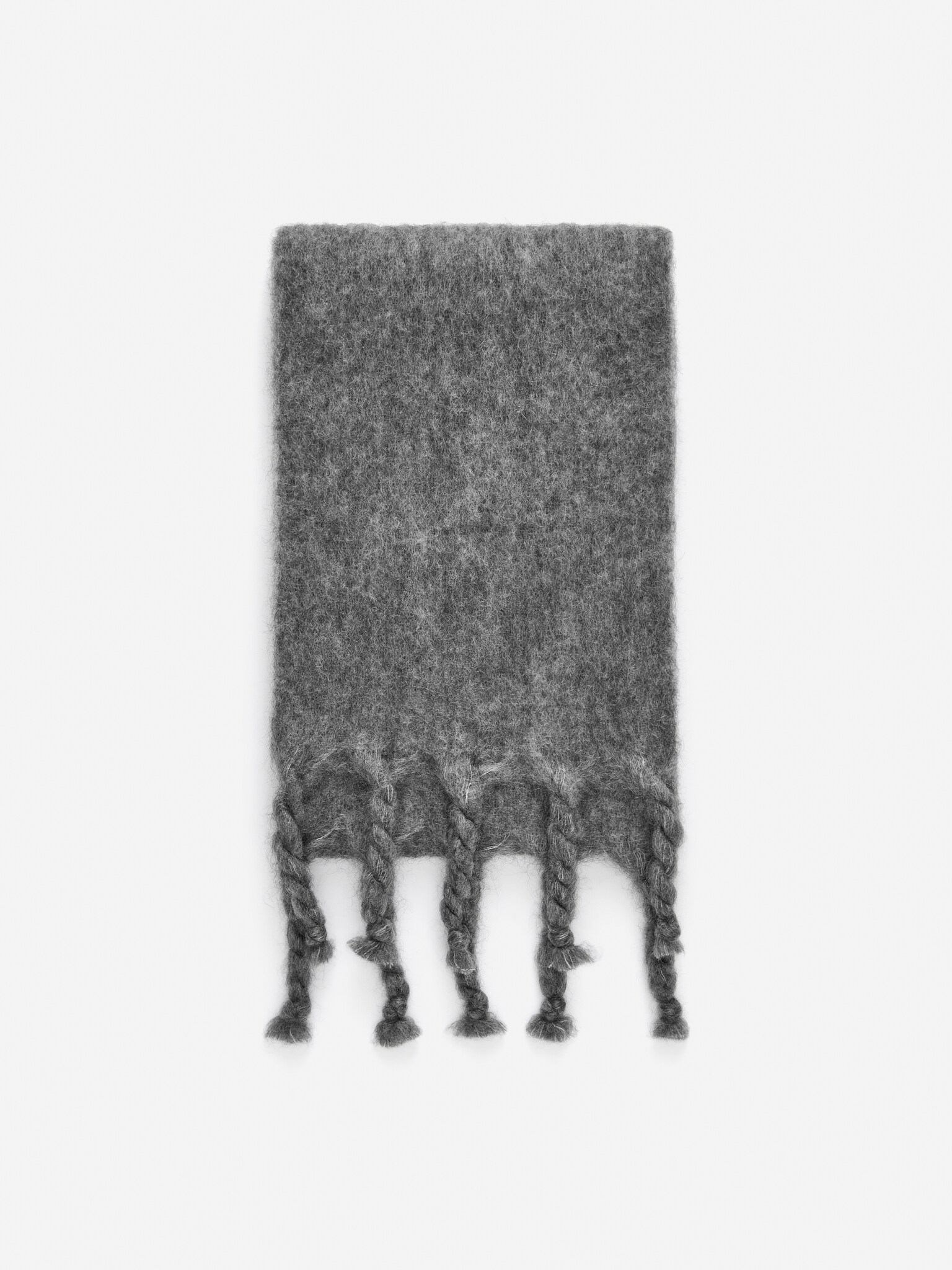 Écharpe en mohair et laine - gris/Violet - 2