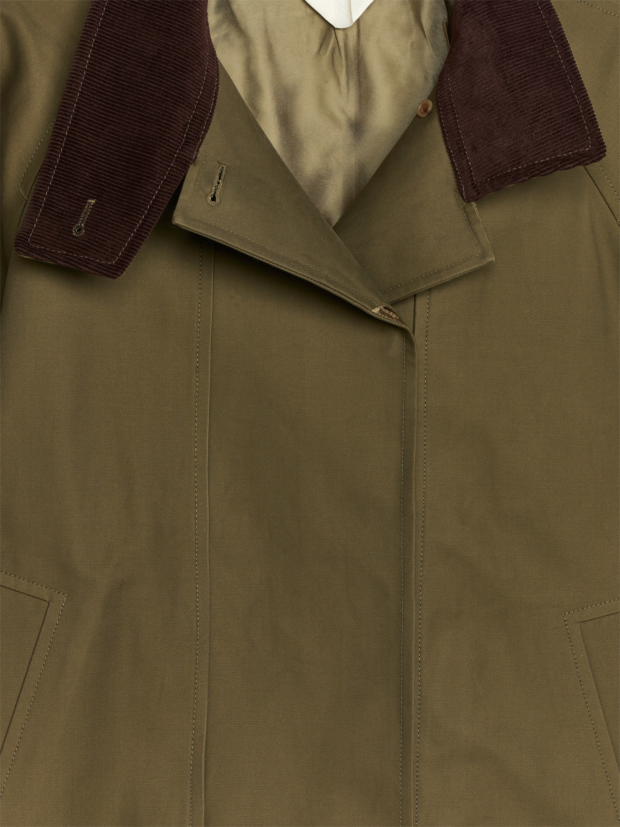 View larger image: Short Trench Coat - Khaki Green - Ladies | H&M GB 2