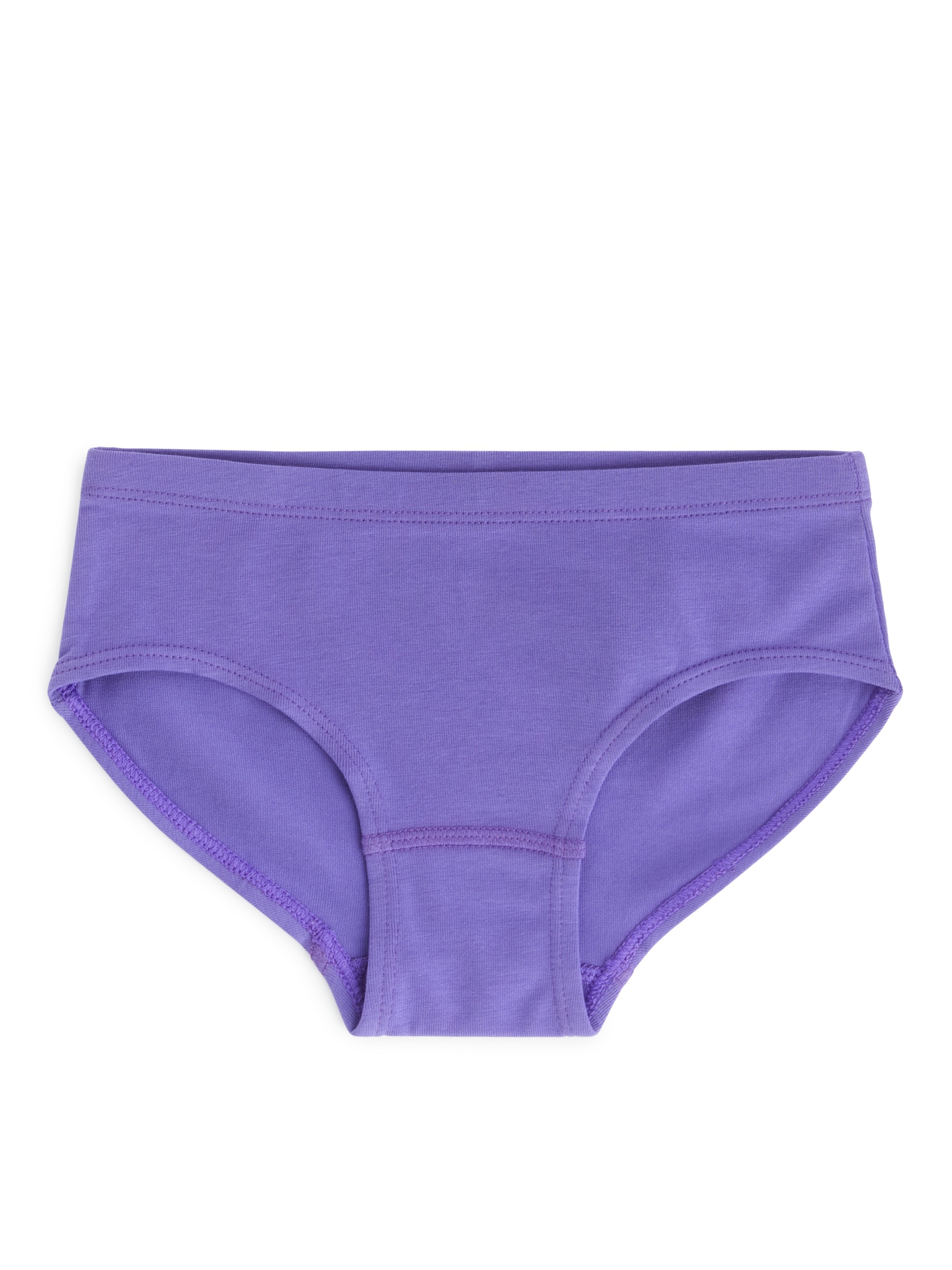 Trosor i bomullstrikå, 3-pack - Lila/Prickig/Randig - Regular fit - Children - StillMedia/DescriptiveStillLife - 2