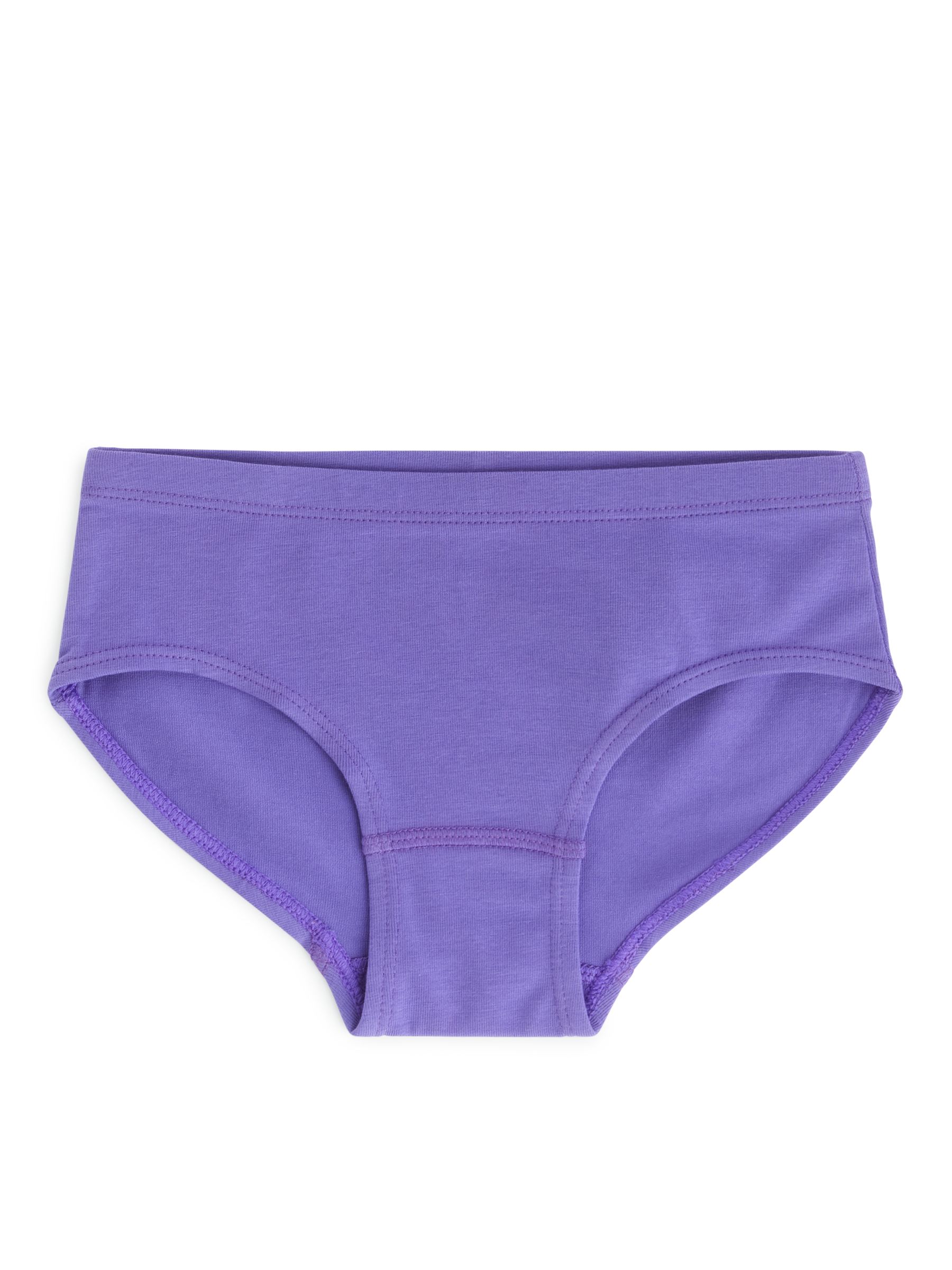 Slips aus Baumwolljersey, 3er-Set - lila/gepunktet/gestreift - Regular Fit - Kinder - StillMedia/DescriptiveStillLife - 2