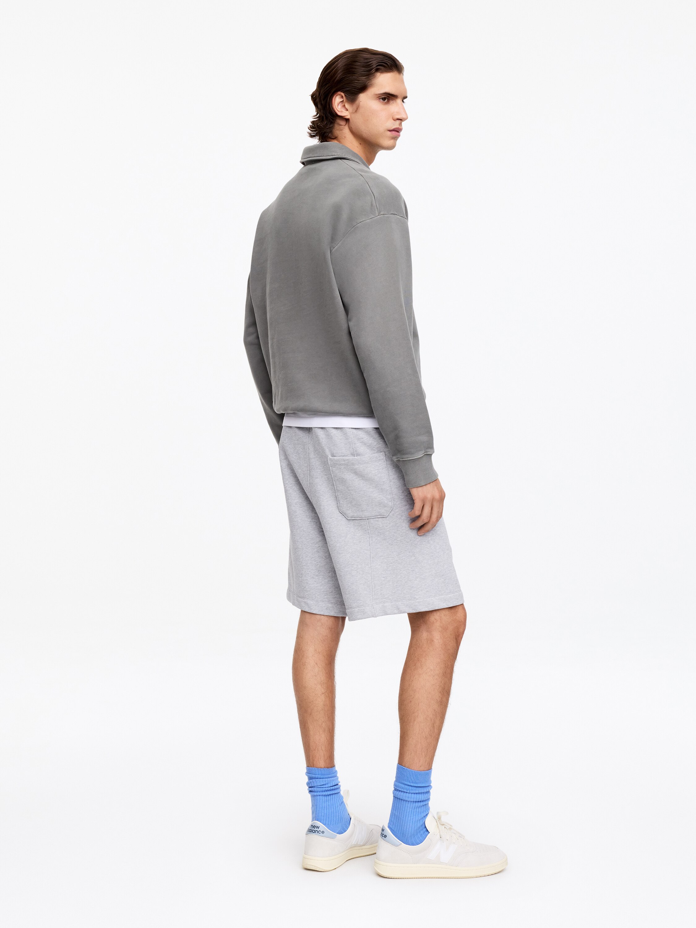 Jersey Shorts – Grey Melange – Men – ARKET NO