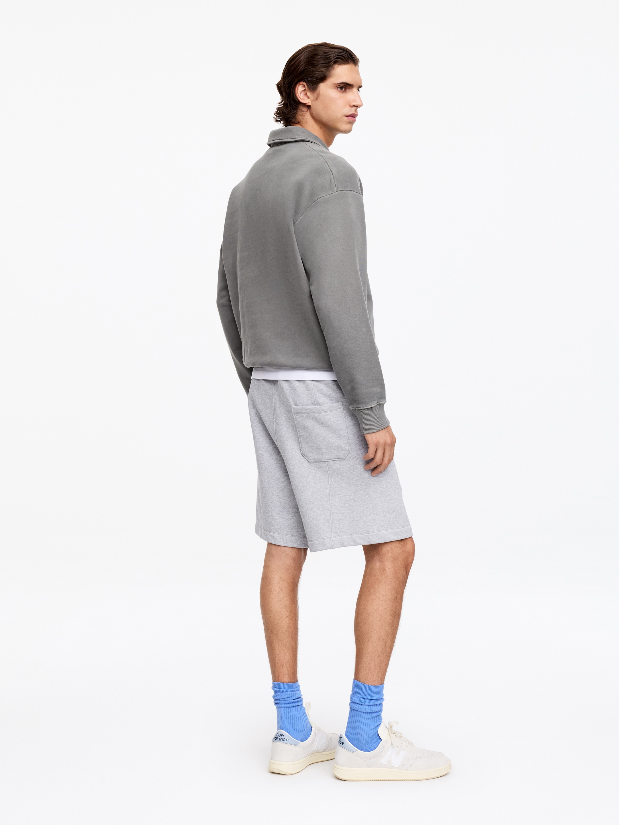 Shorts in maglia - Grigio mélange - Relaxed fit - Men - StillMedia/Lookbook - 3