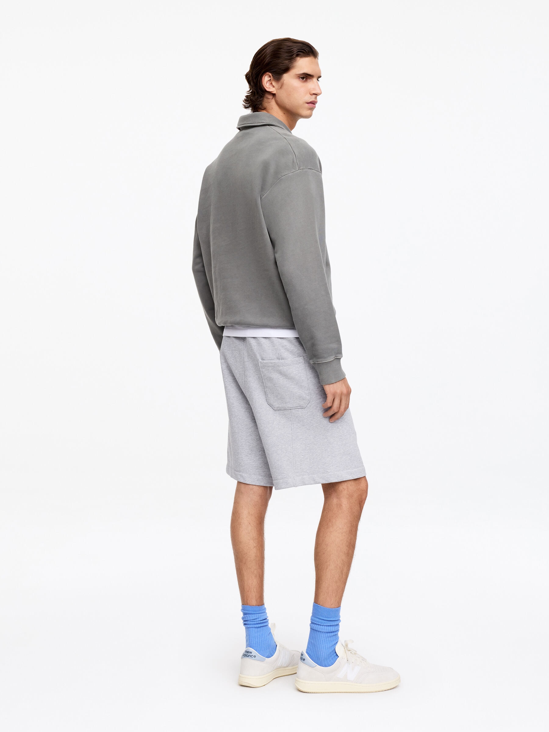 Short en jersey - Gris chiné - Relaxed fit - Homme - StillMedia/Lookbook - 3