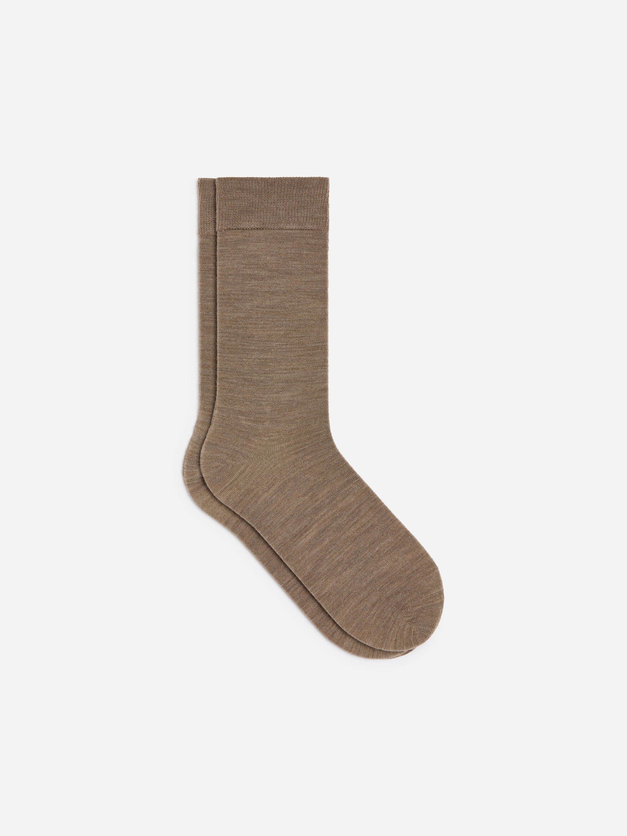 Calzini in misto lana-Beige-20943