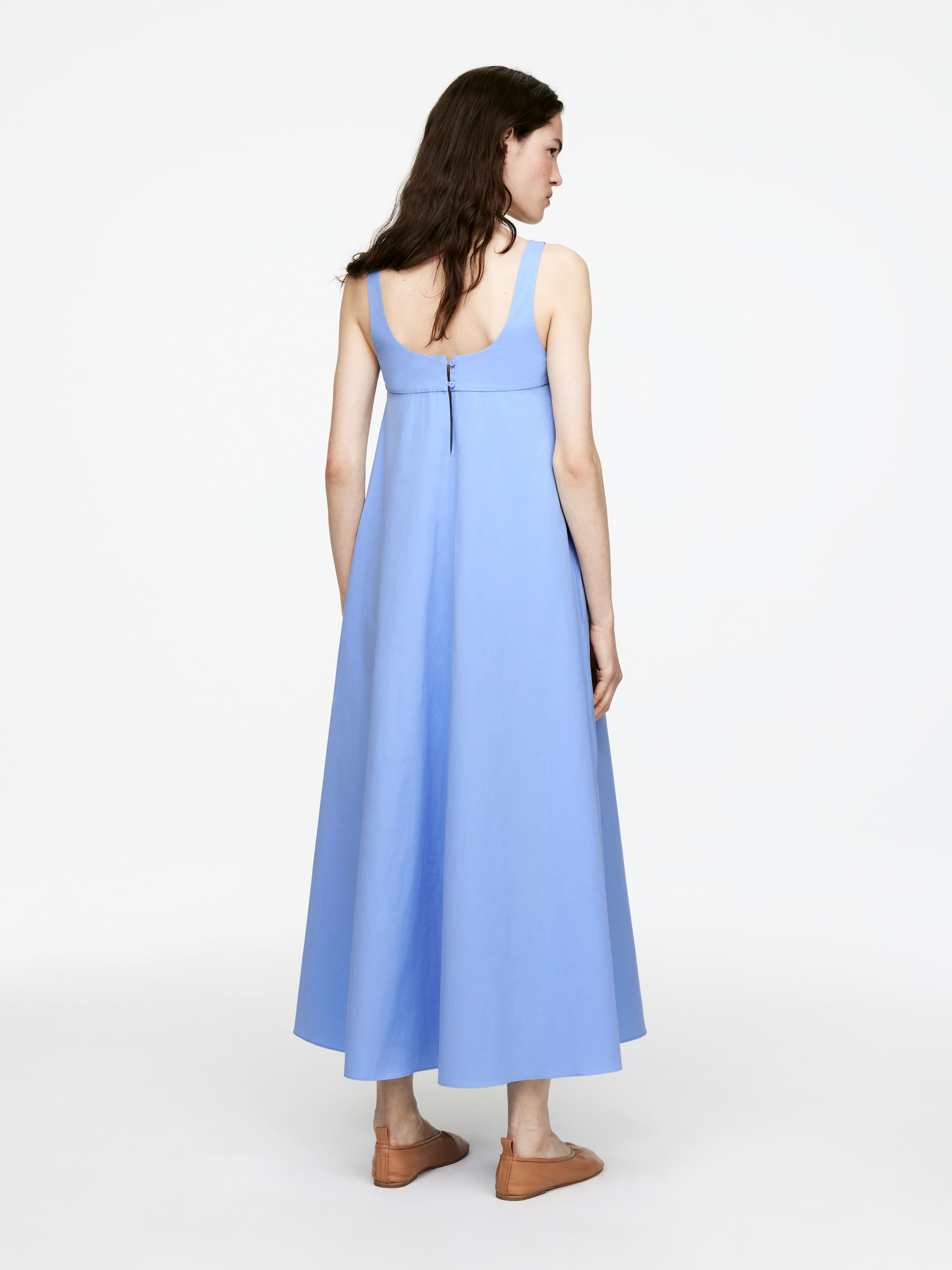 Se større billede: Maxikjole i bomuld - Lyseblå - DAME | H&M DK 2