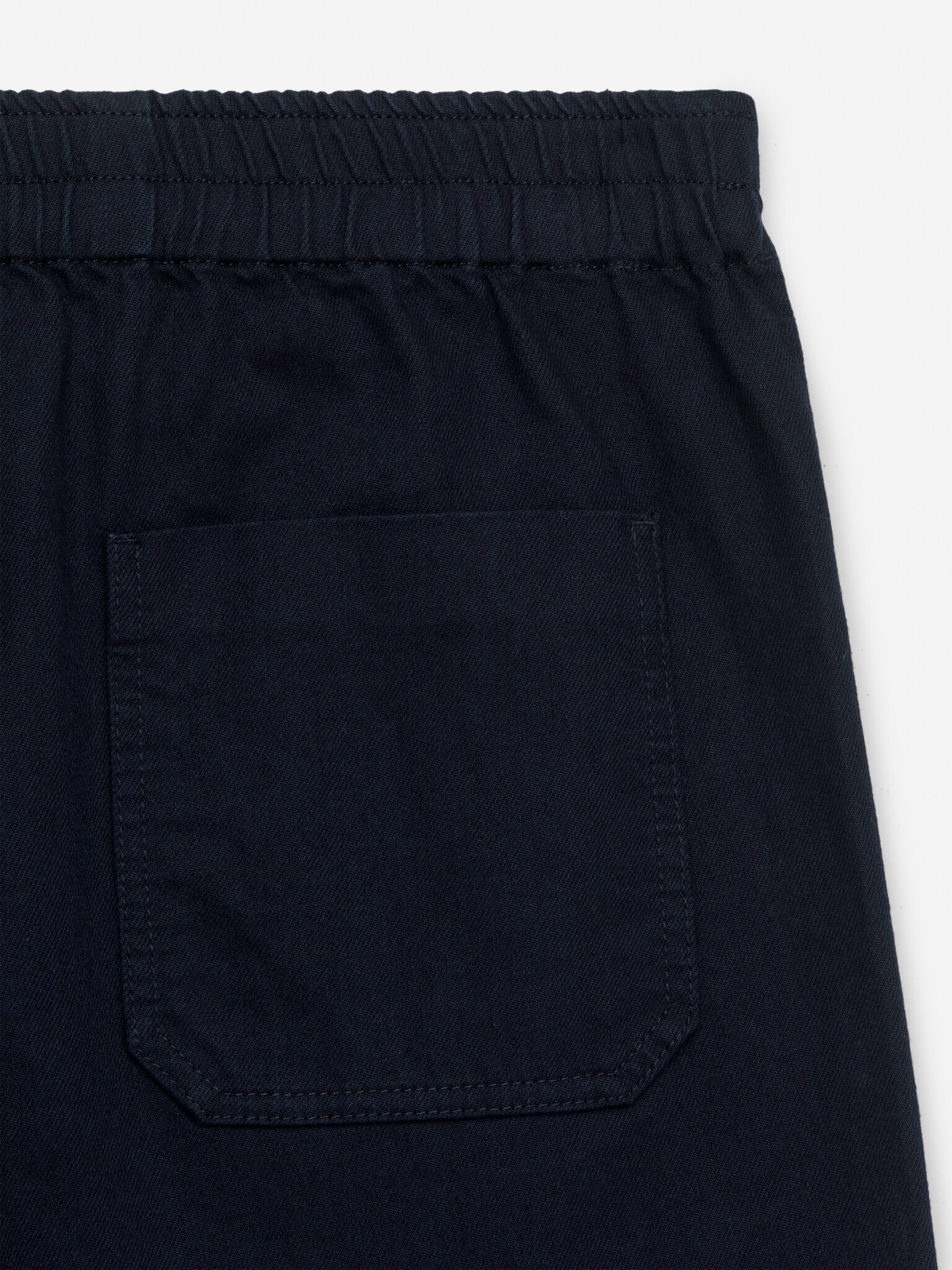 Pantalon décontracté en lin de coton - Bleu foncé/Blanc cassé - 4