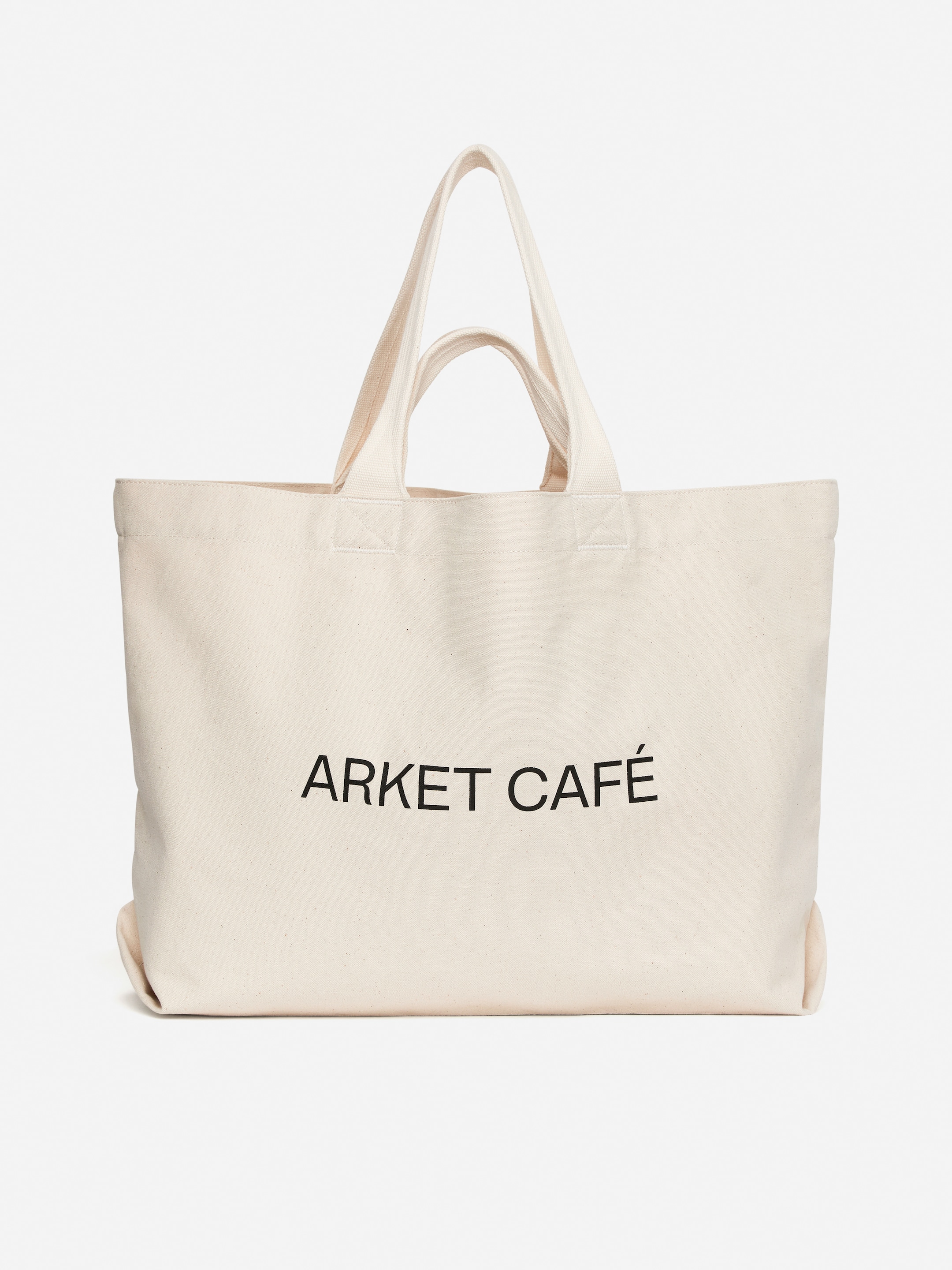 Ver imagen más grande: Bolso tote de lona ARKET CAFÉ - Blanco roto/Negro | H&M ES 2