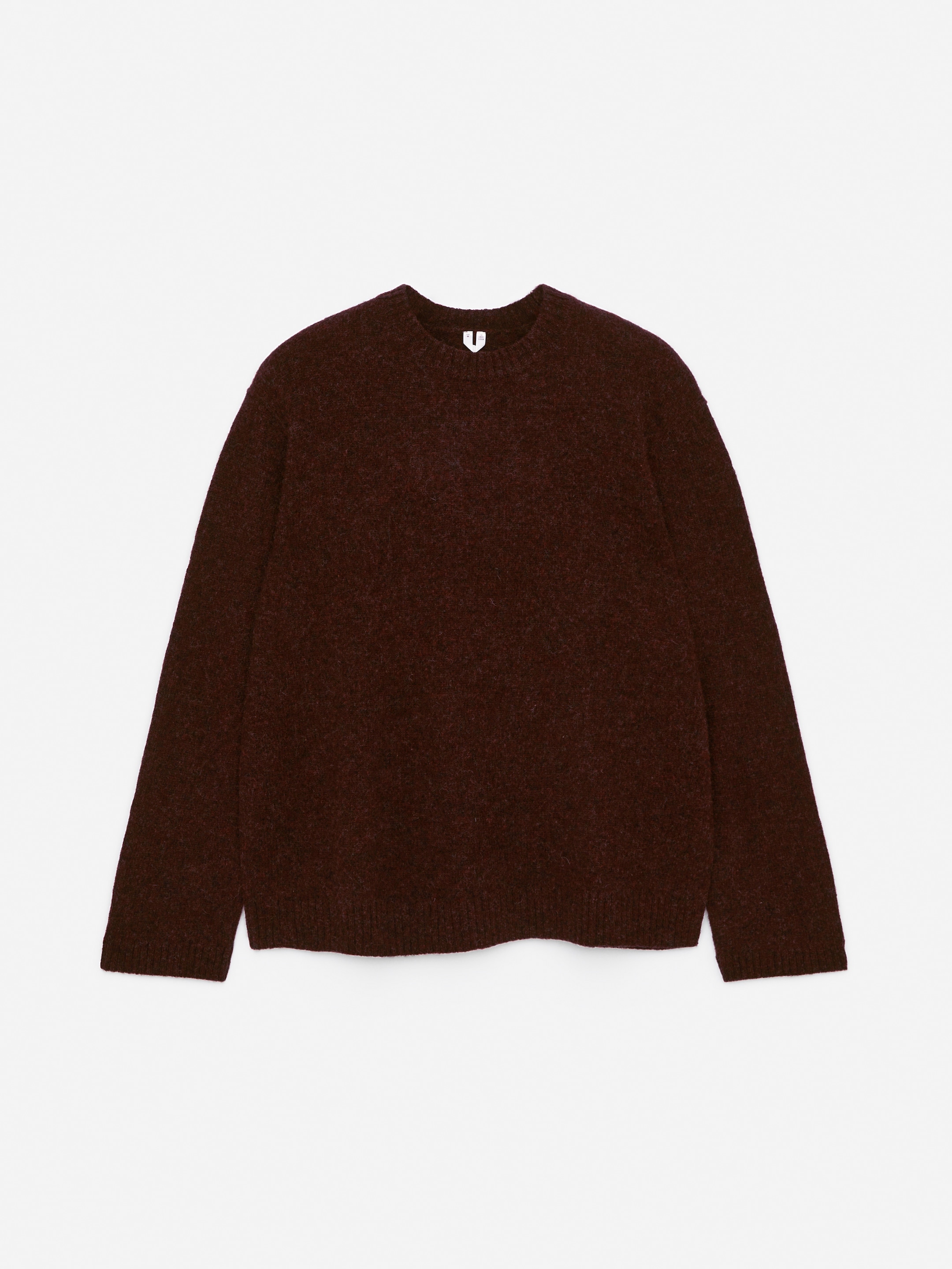 Vezi imaginea mai mare: Crew-Neck Wool Jumper - Burgundy - BĂRBAŢI | H&M RO 1