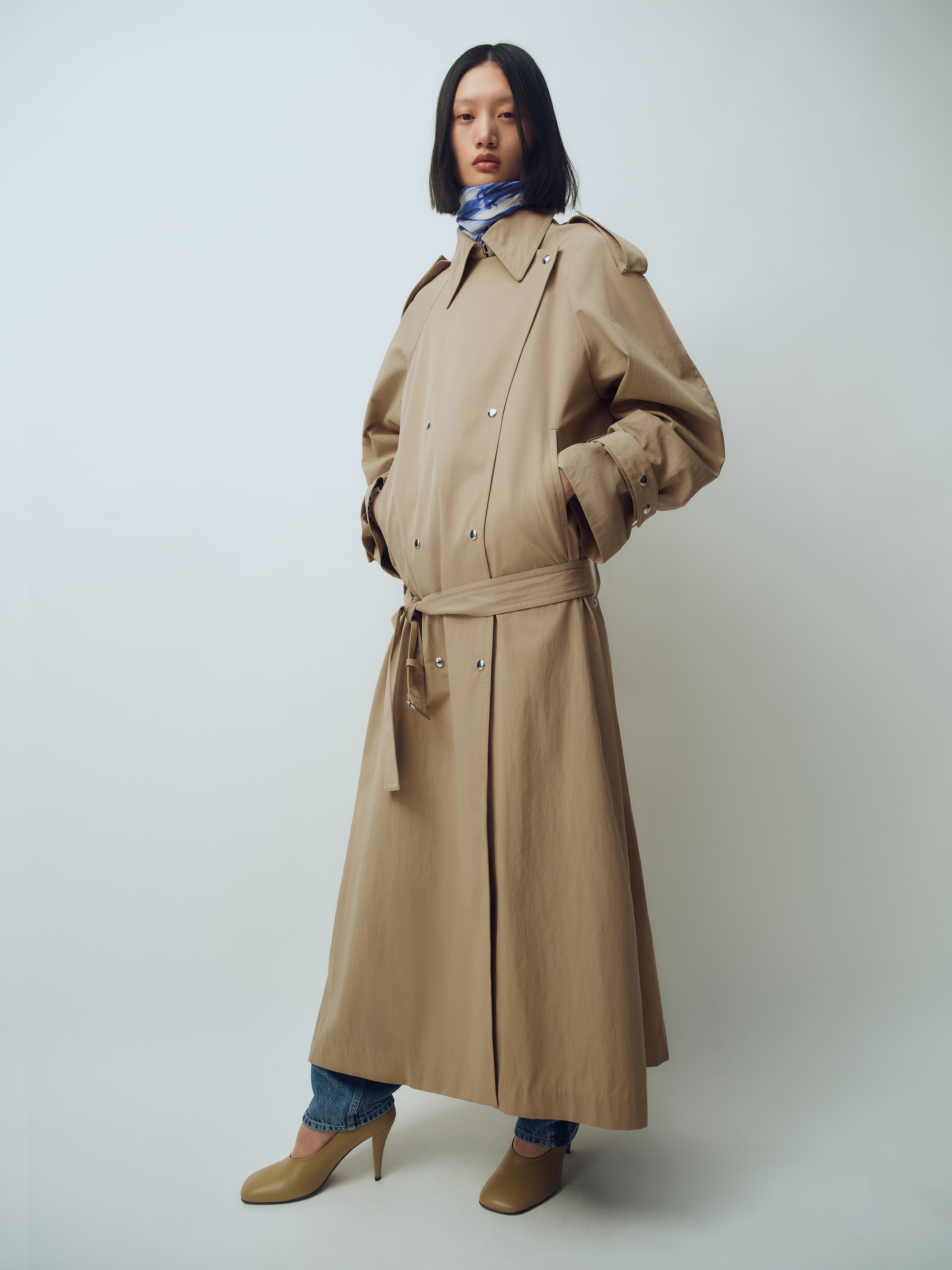 Relaxed Trench Coat - Mole - Loose fit - women - StillMedia/Environmental - 1