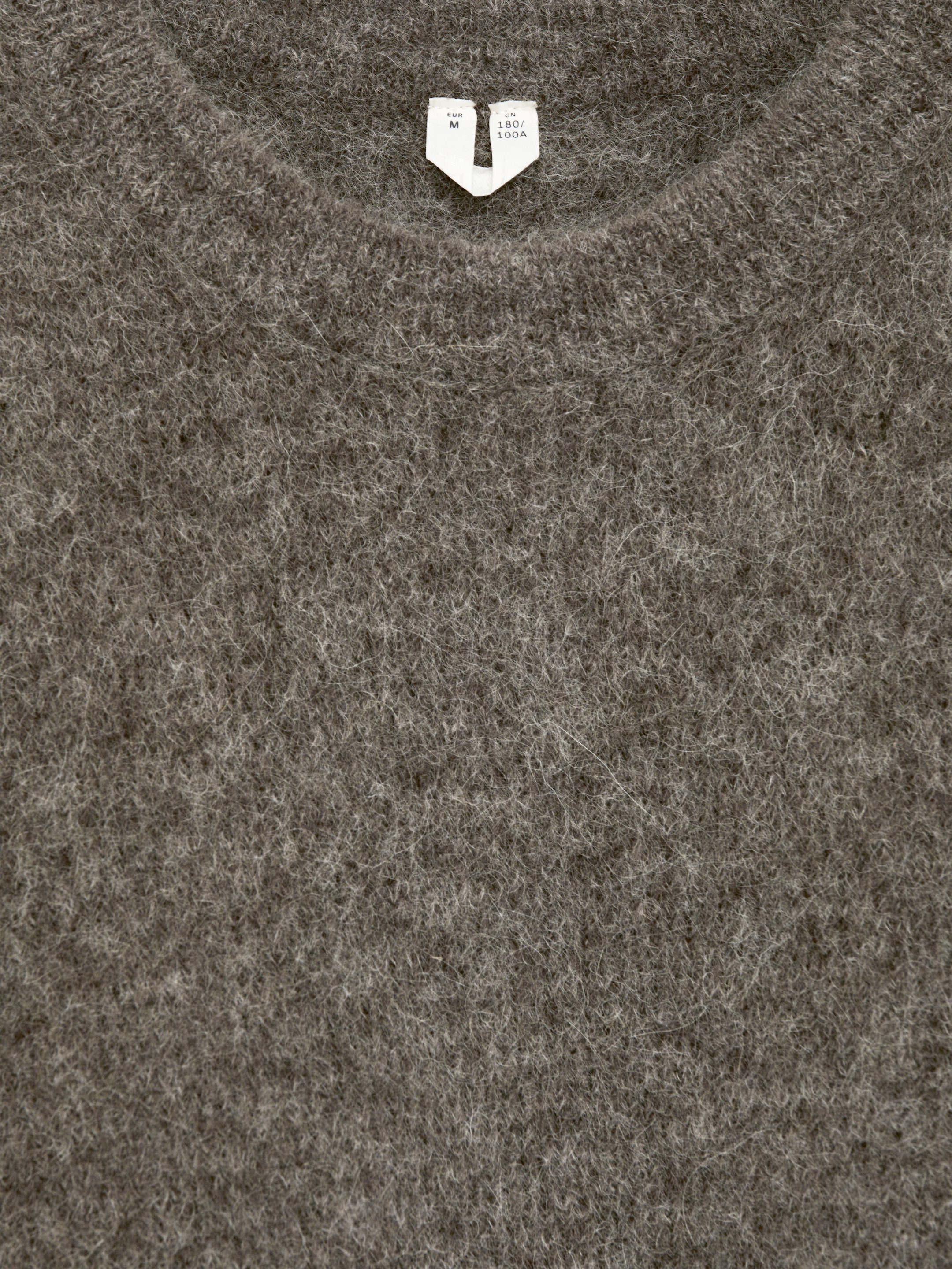 Tröja i alpackablandning - Mörk mullvadsgrå - Regular fit - Men - StillMedia/DescriptiveDetail - 2