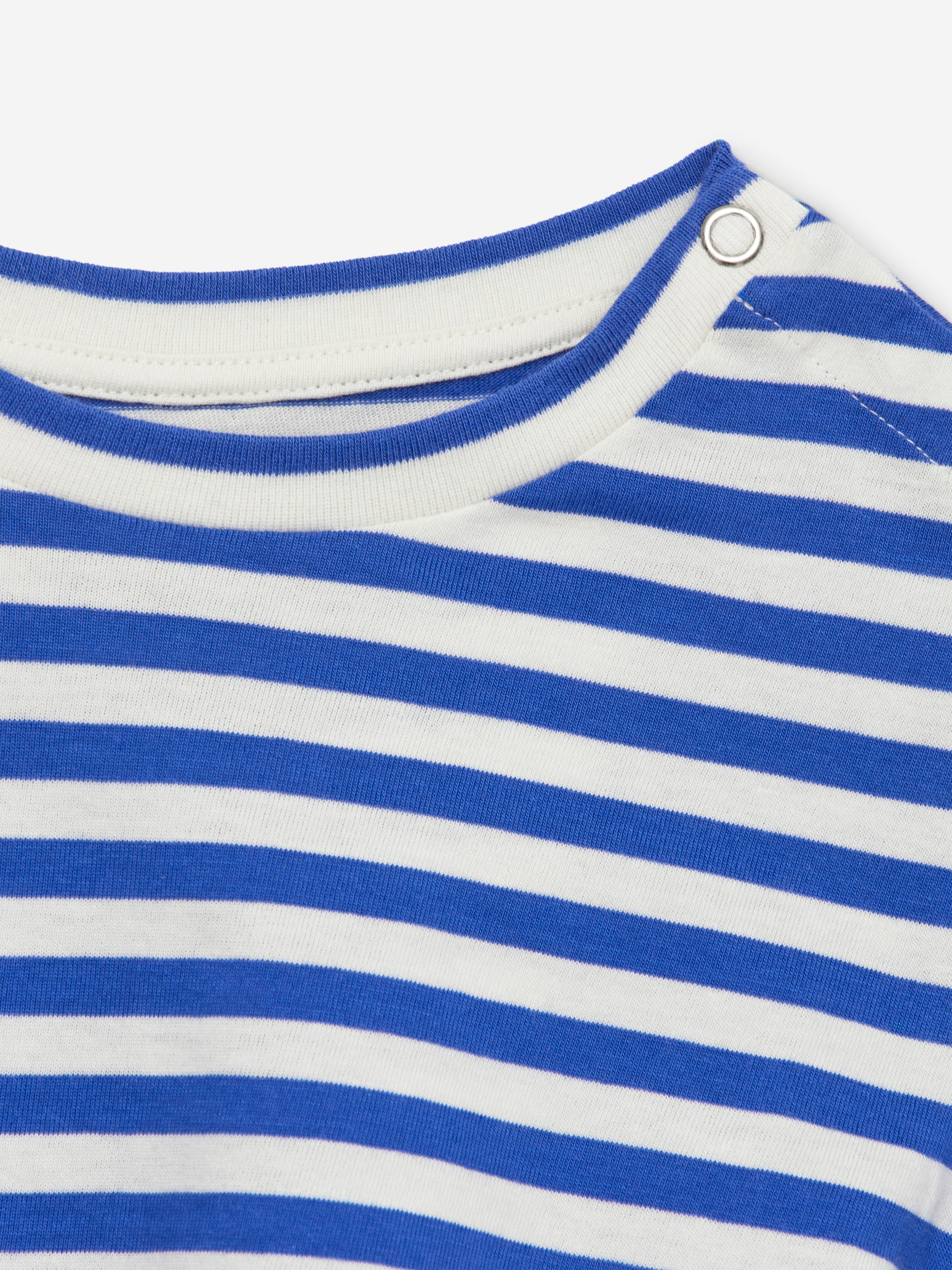 Näytä suurempi kuva: Pitkähihainen paita - Kirkkaansininen/luonnonvalk. - Kids | H&M FI 3