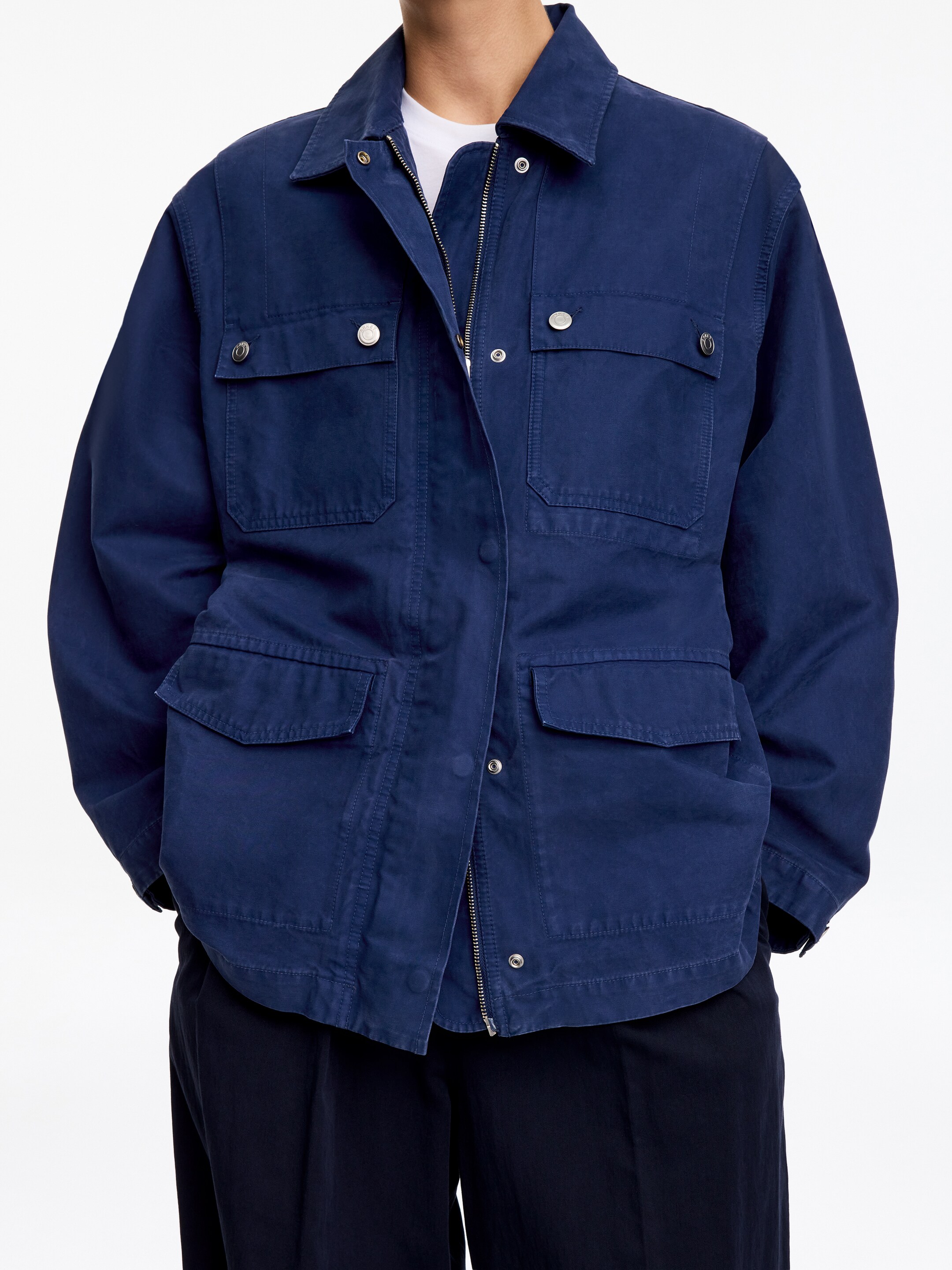 Workwear-Jacke - Dunkelblau - Oversize - women - StillMedia/Lookbook - 8