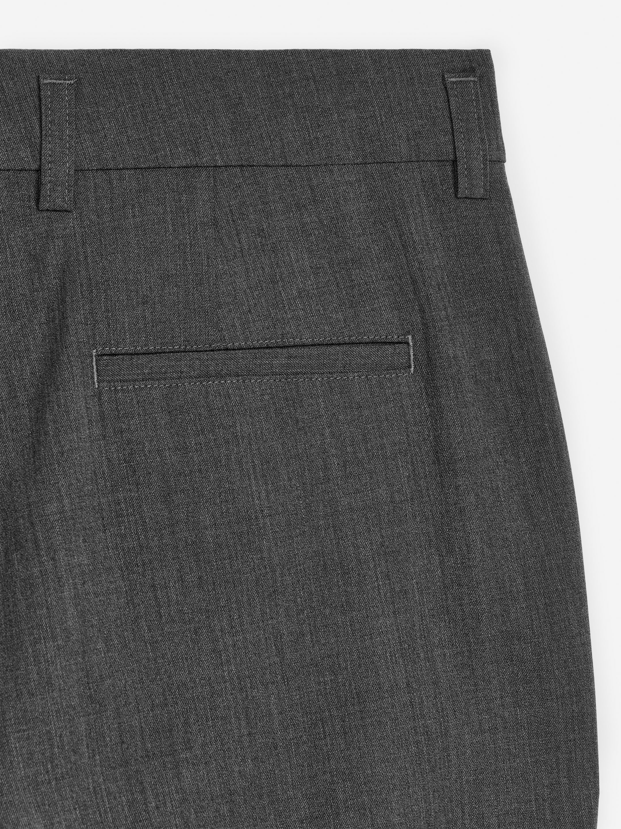 Pantalon tailleur en mélange de laine - Gris foncé chiné - Slim fit - Femme - StillMedia/DescriptiveDetail - 1