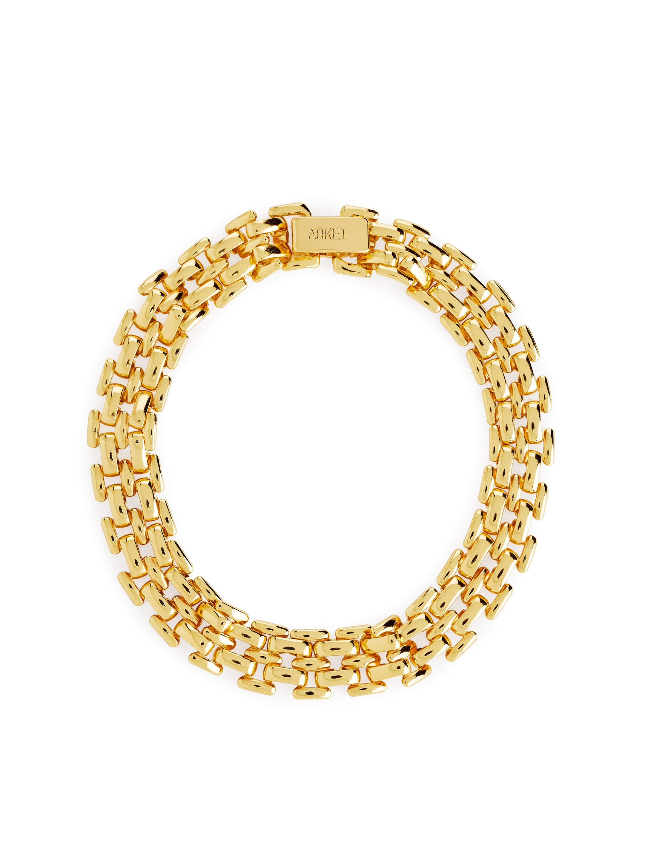 Pulsera de cadena bañada en oro--7128