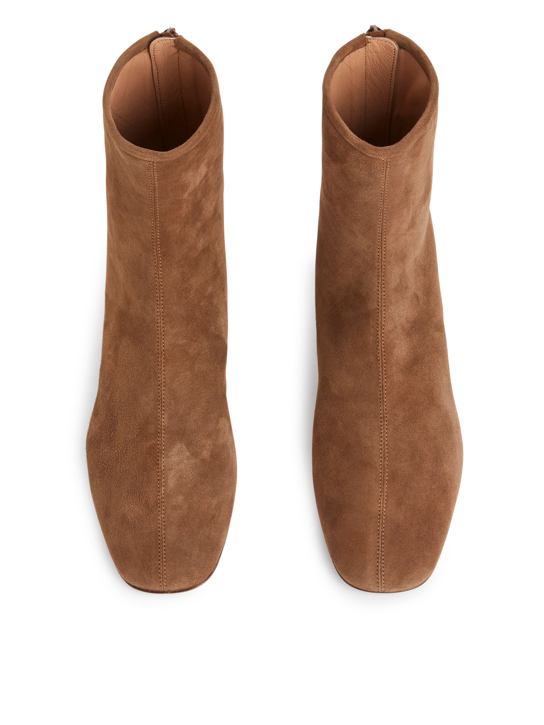 Zamszowe buty za kostkę - Brązowy - Women - StillMedia/DescriptiveStillLife - 10