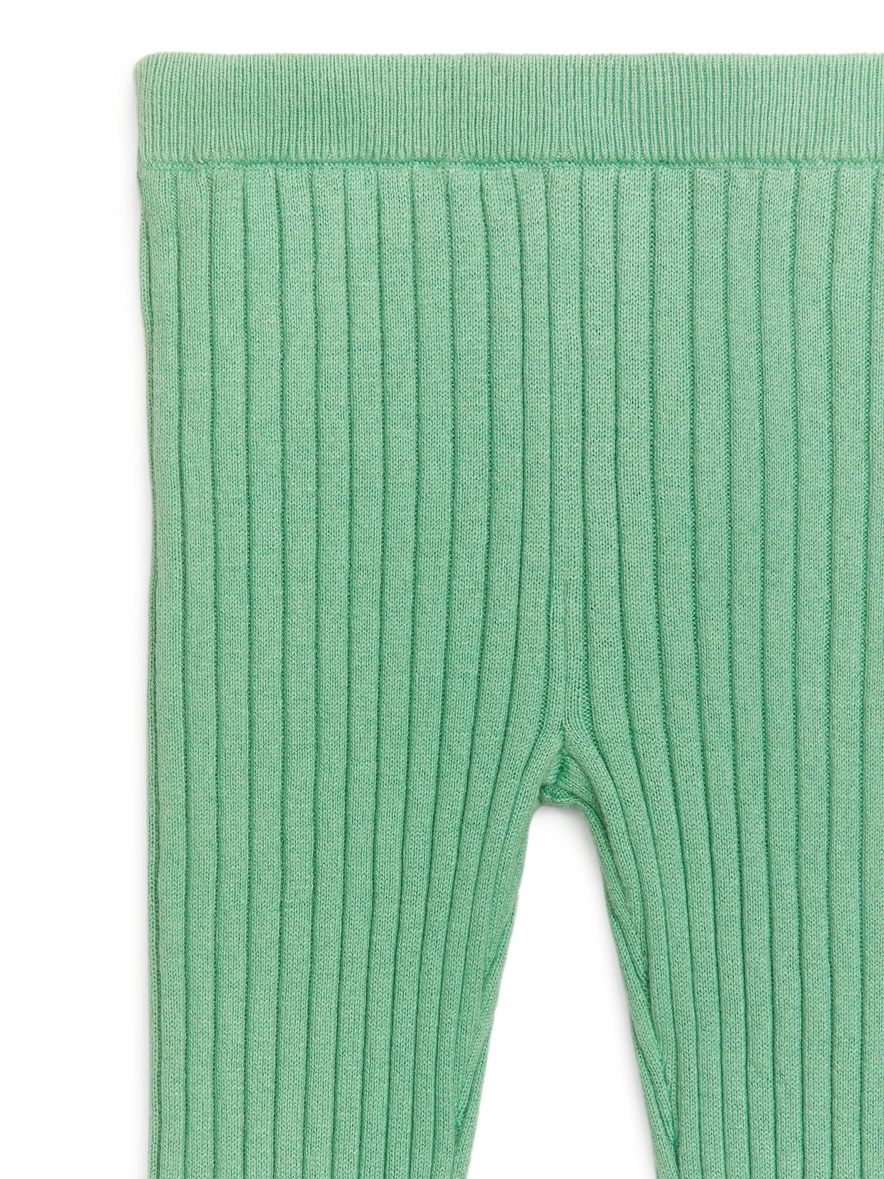 Leggings aus Baumwolle und Wolle - Grün - Regular Fit - Kinder - StillMedia/DescriptiveDetail - 1