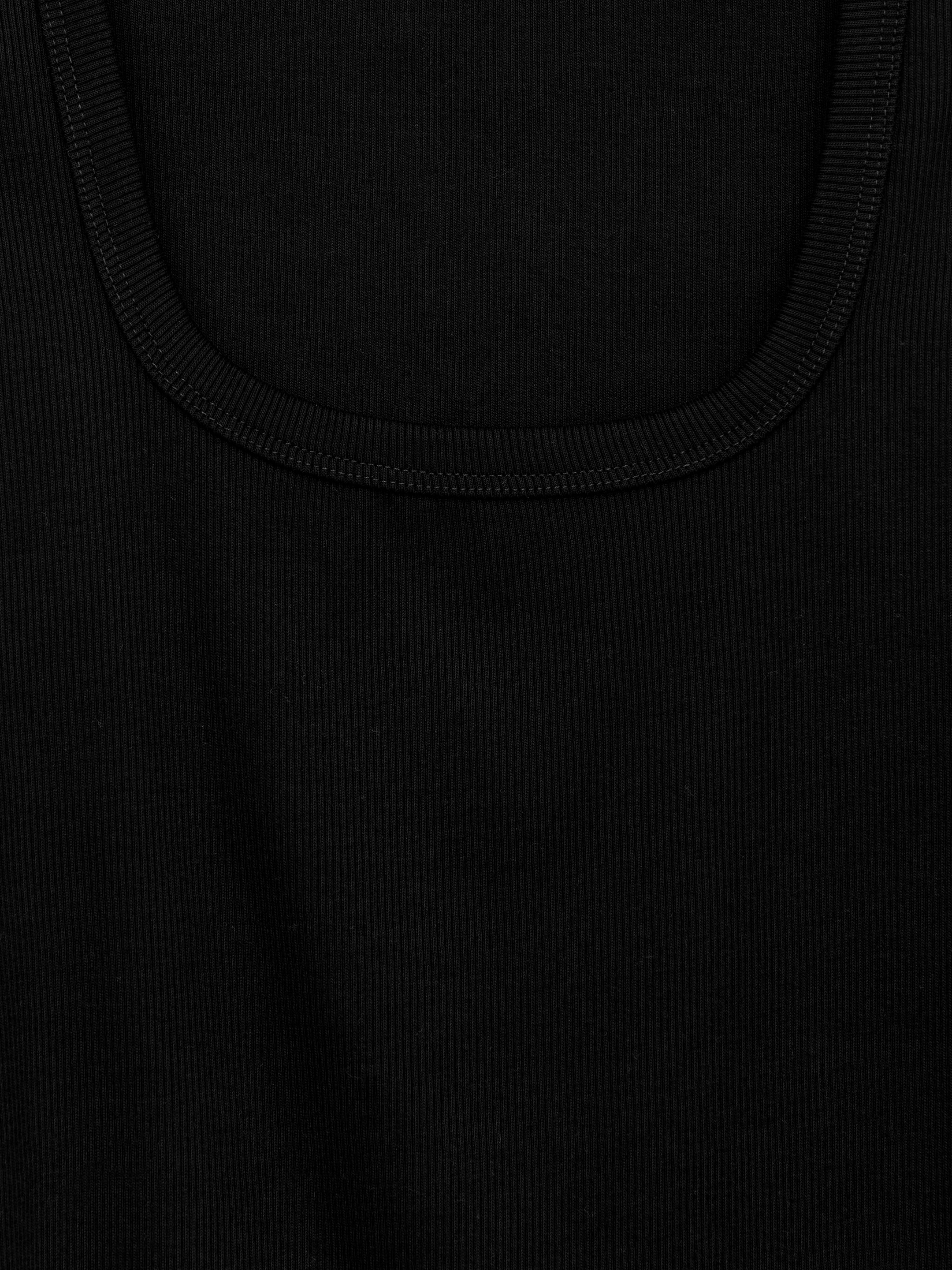 Ribbed Tank Top - Black - Slim fit - Women - StillMedia/DescriptiveDetail - 2