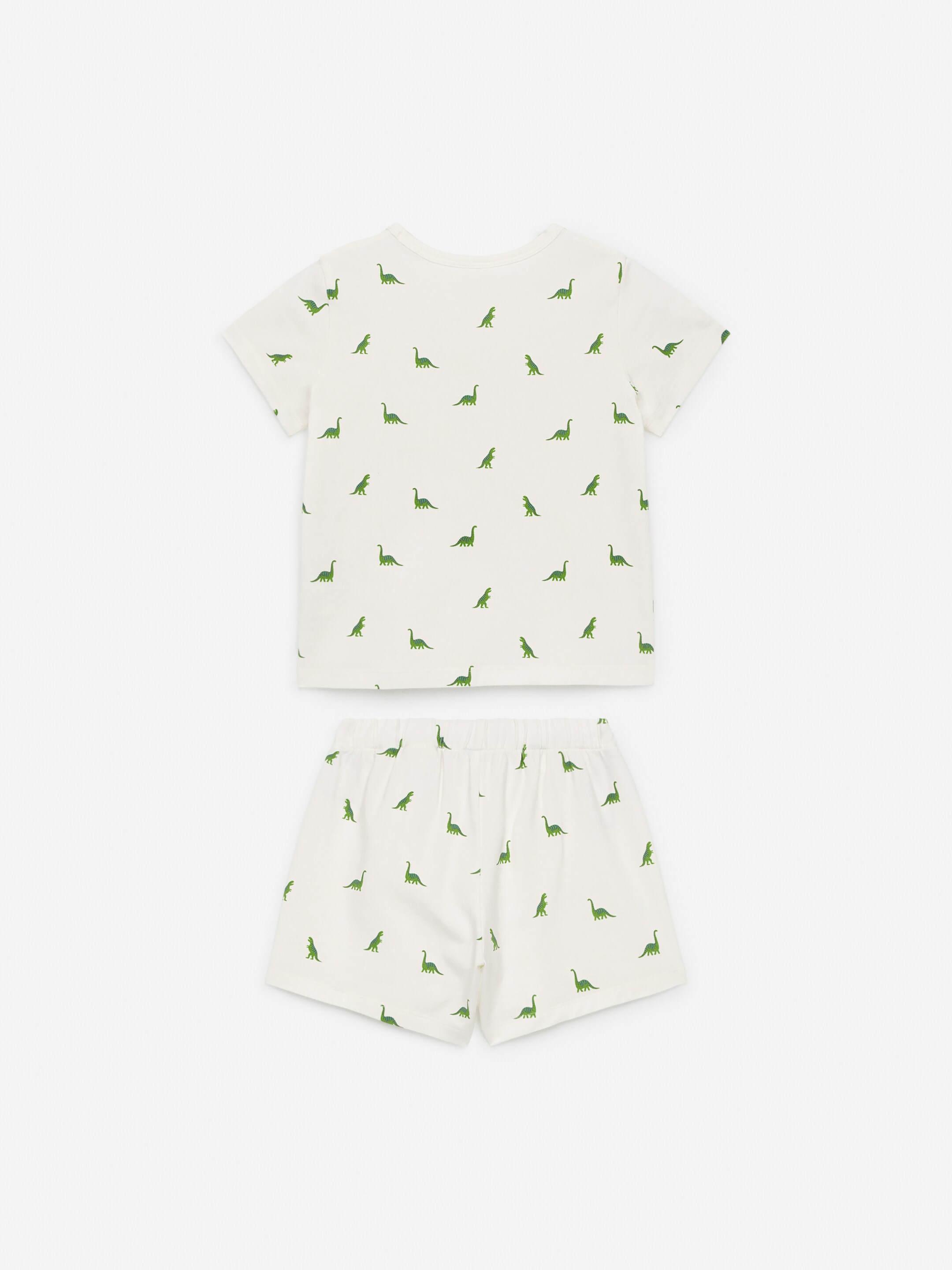 Visualizza immagine più grande: Pigiama corto in jersey - Bianco/Dinosauri - BAMBINO | H&M IT 2