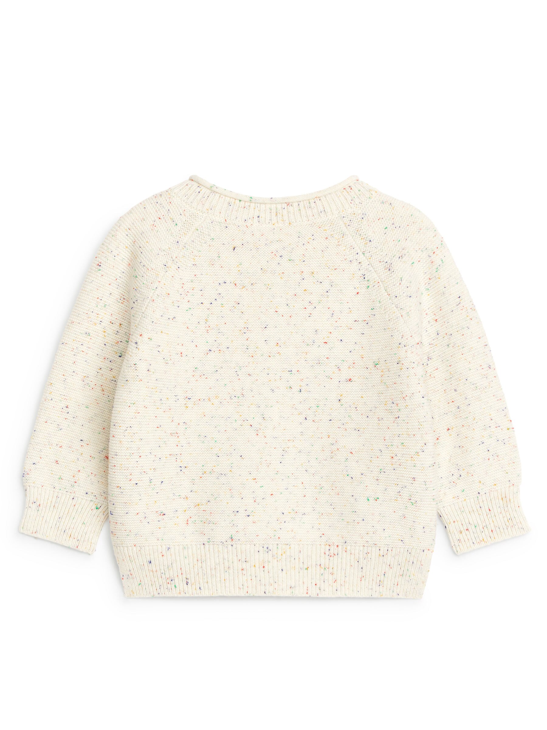 Baumwollstrickjacke - Cremeweiß meliert - Regular Fit - Kinder - StillMedia/DescriptiveStillLife - 1