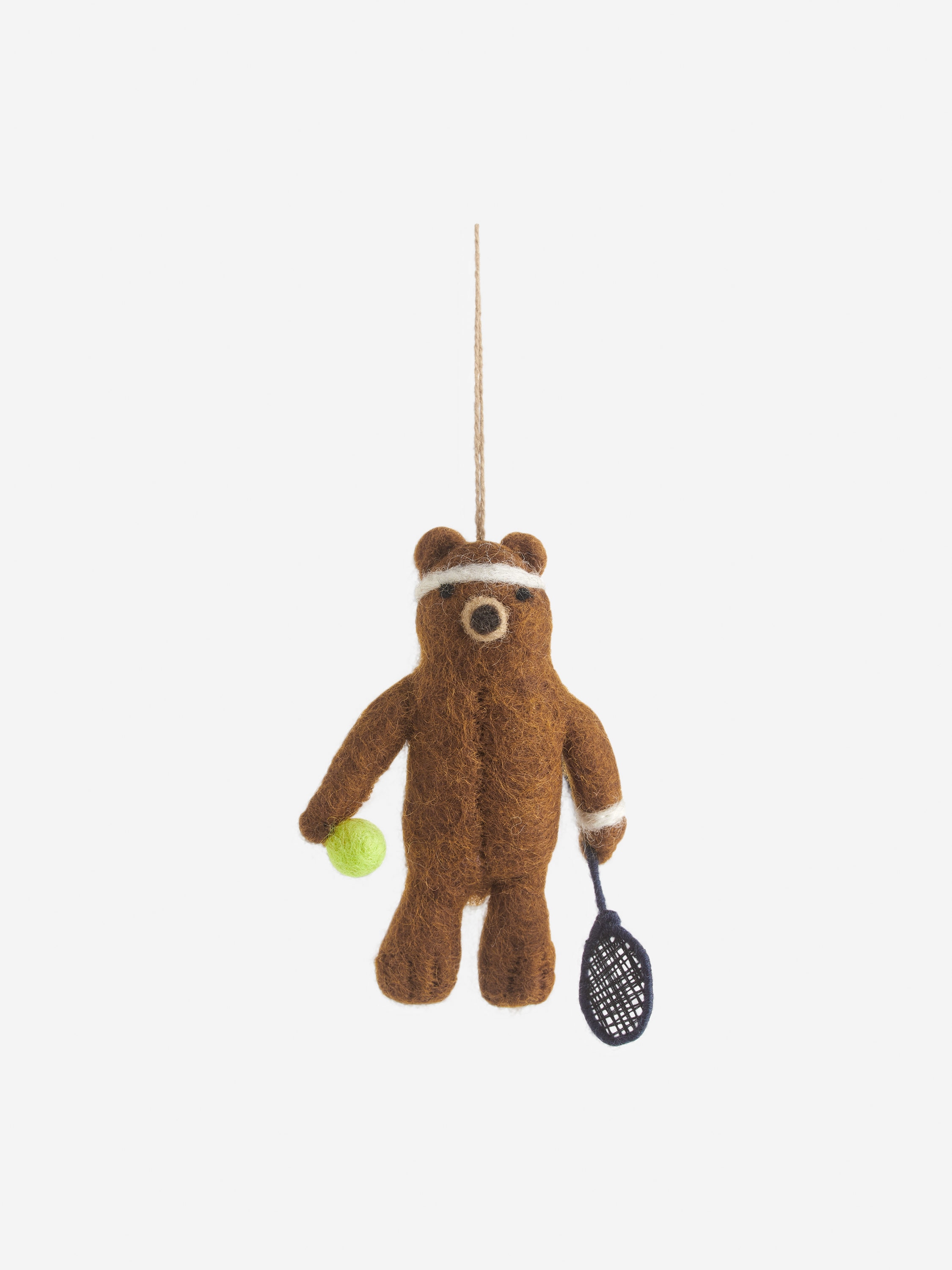 Felt So Good Tennis Bear-#443B33-11068
