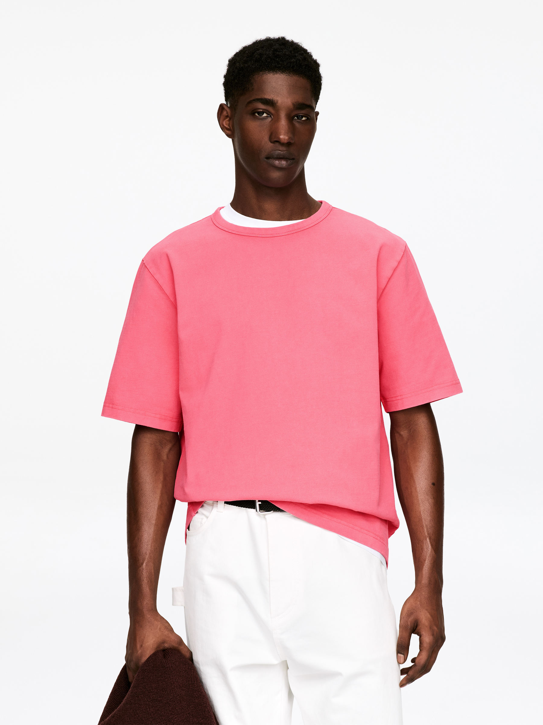 270 GSM Oversized T-Shirt-#CA6A6D-17680