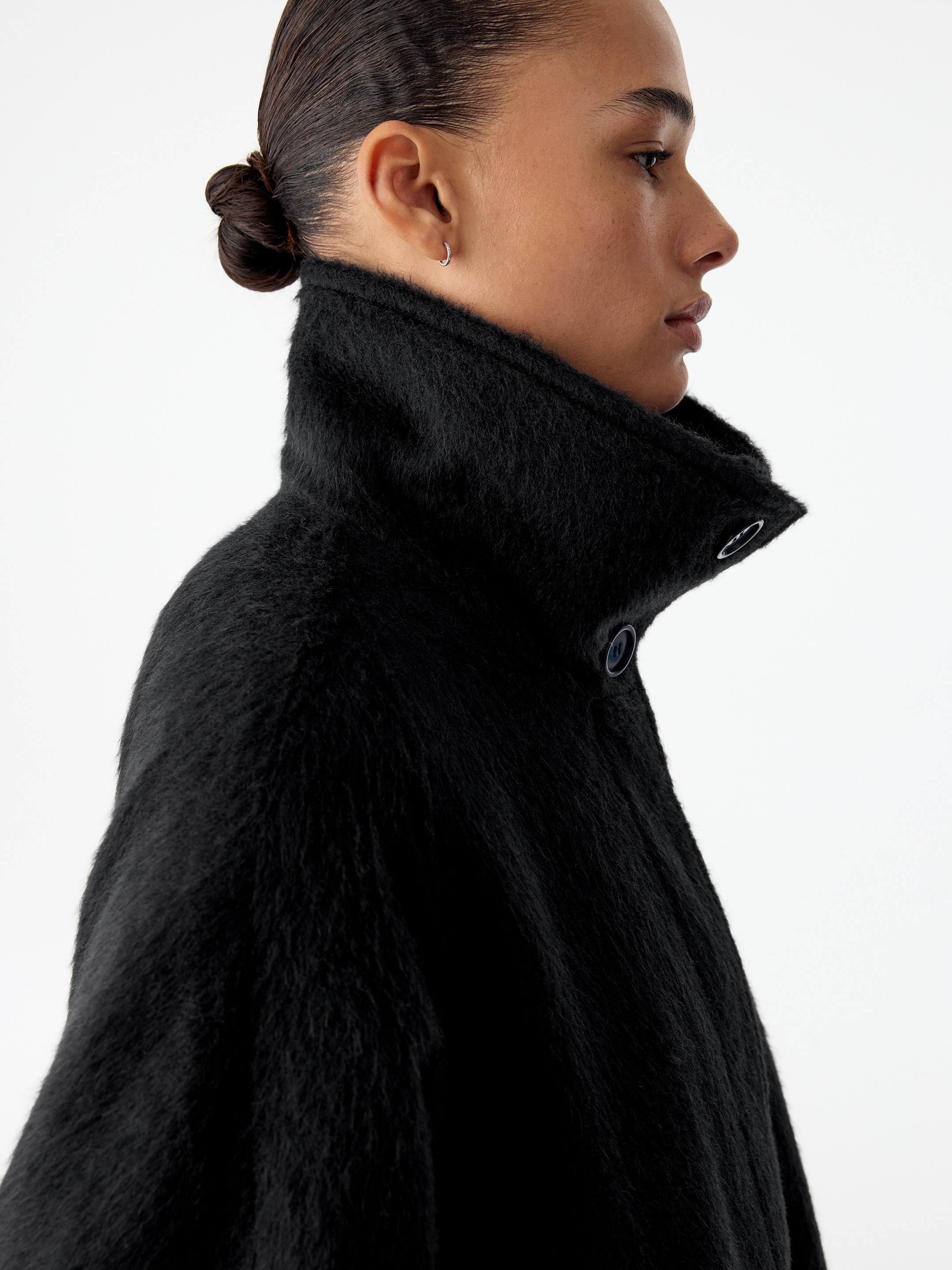 Chaqueta en mezcla de lana y alpaca - Negro - Corte relajado - women - StillMedia/Lookbook - 6