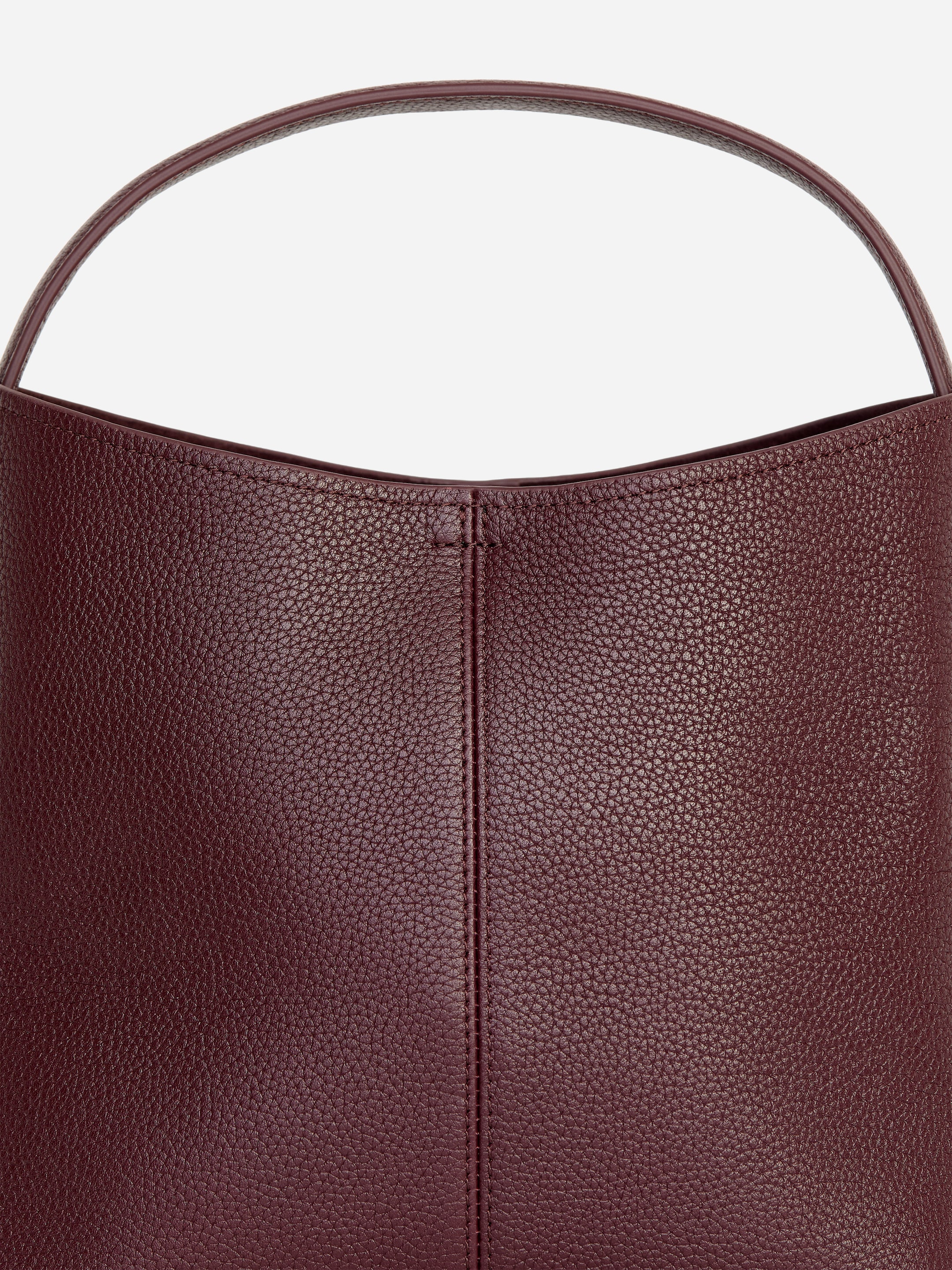 Small Leather Bucket Bag - Dark red - women - StillMedia/DescriptiveDetail - 4
