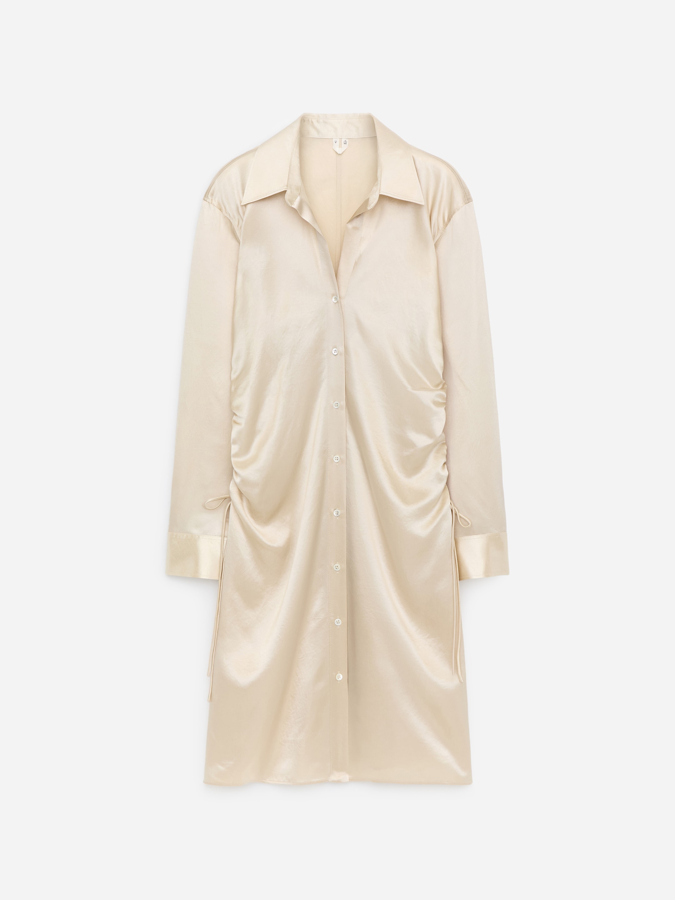 Slouch Satin Dress - Off White - Slim fit - Women - StillMedia/DescriptiveStillLife - 1