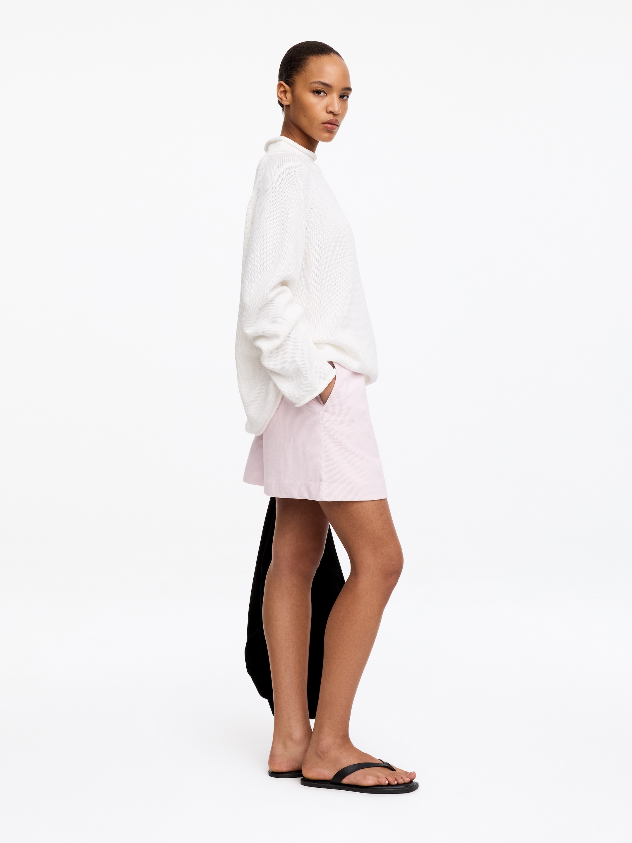 Corduroy Mini Skirt - Pink - Regular fit - Women - StillMedia/Lookbook - 3