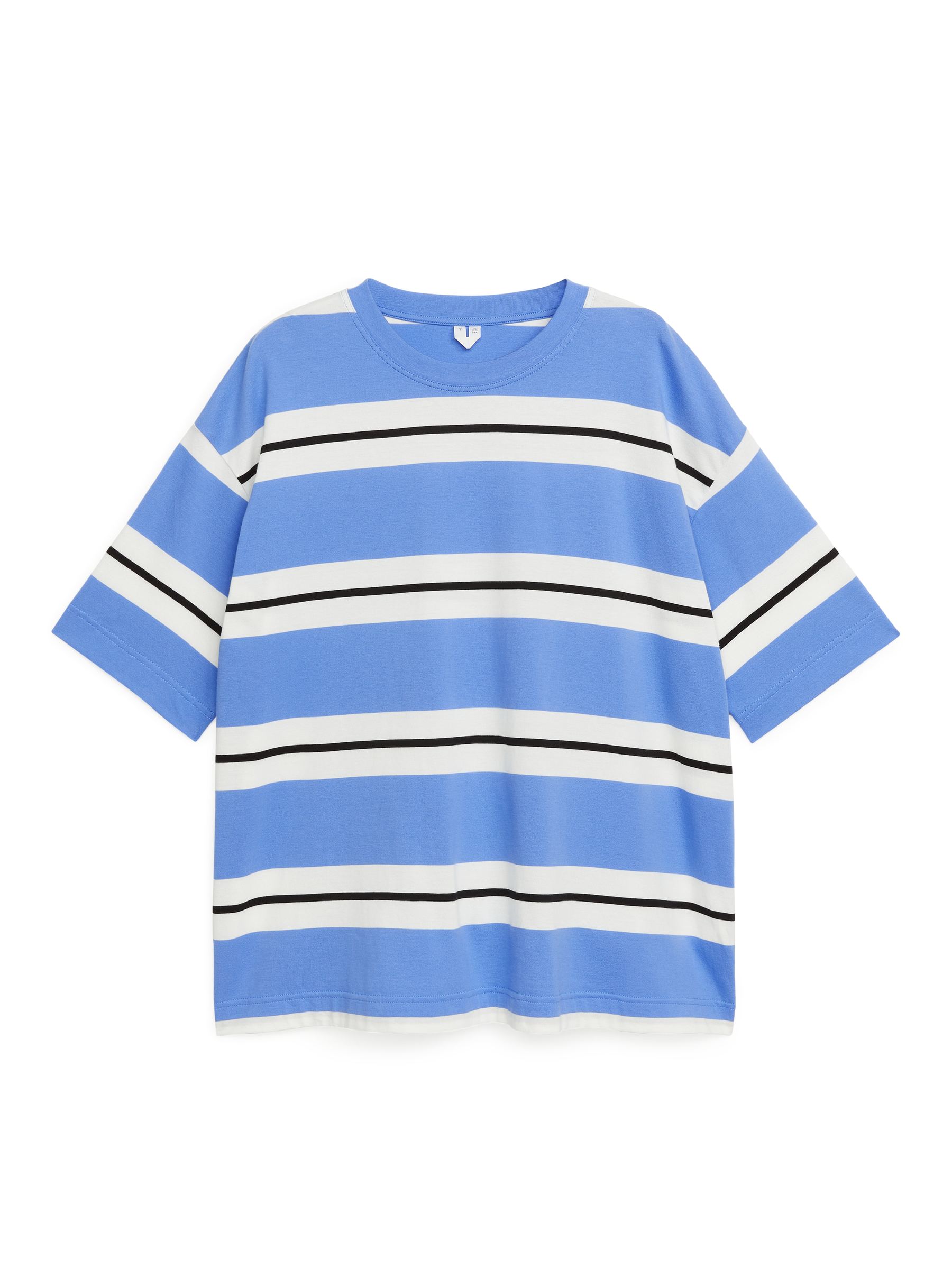 SHIRO lockeres T-Shirt - Blau/Weiß - Oversize - Damen - StillMedia/DescriptiveStillLife - 1