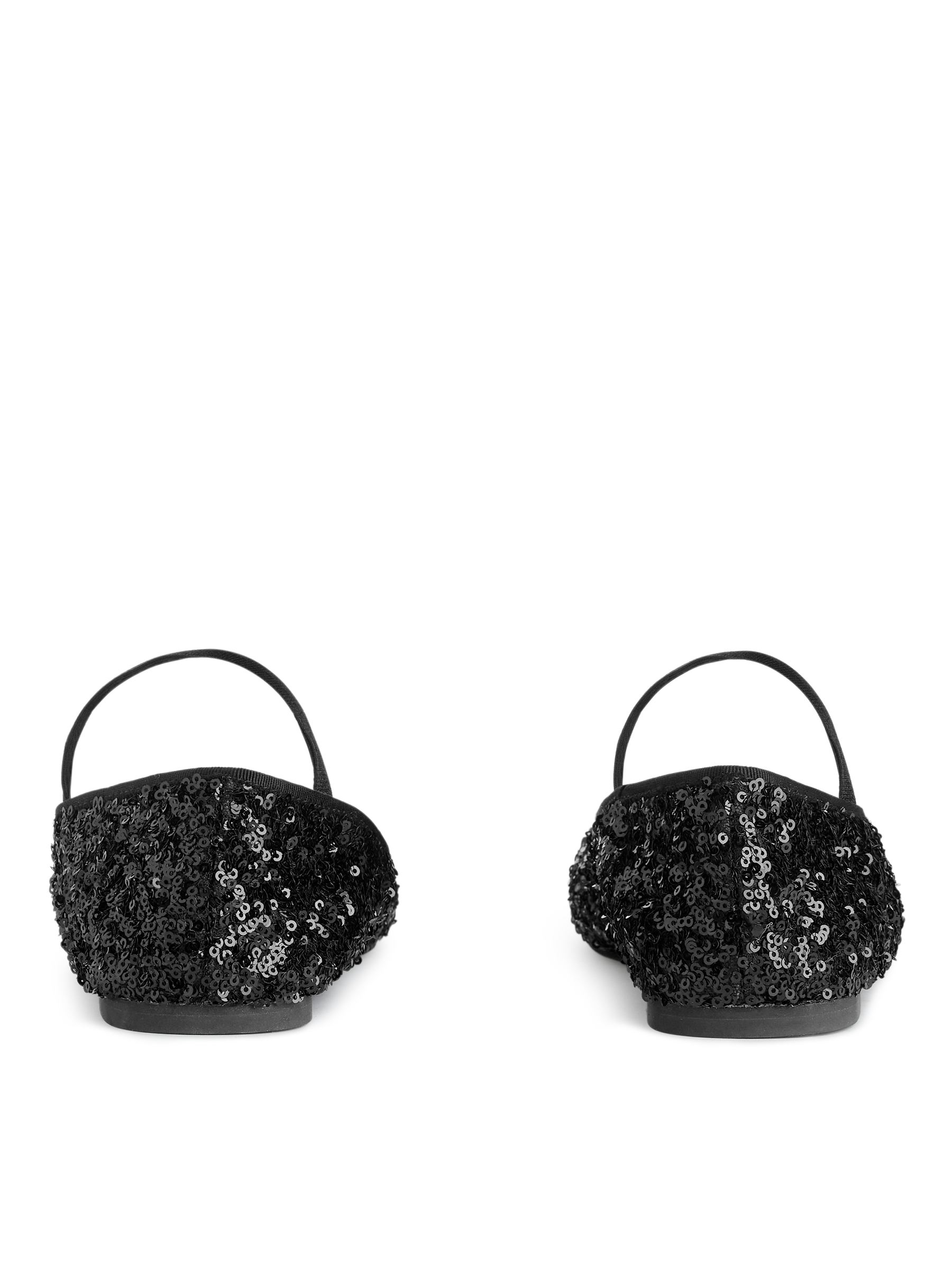 Sequin Ballet Flats - Black - Women - StillMedia/DescriptiveStillLife - 10