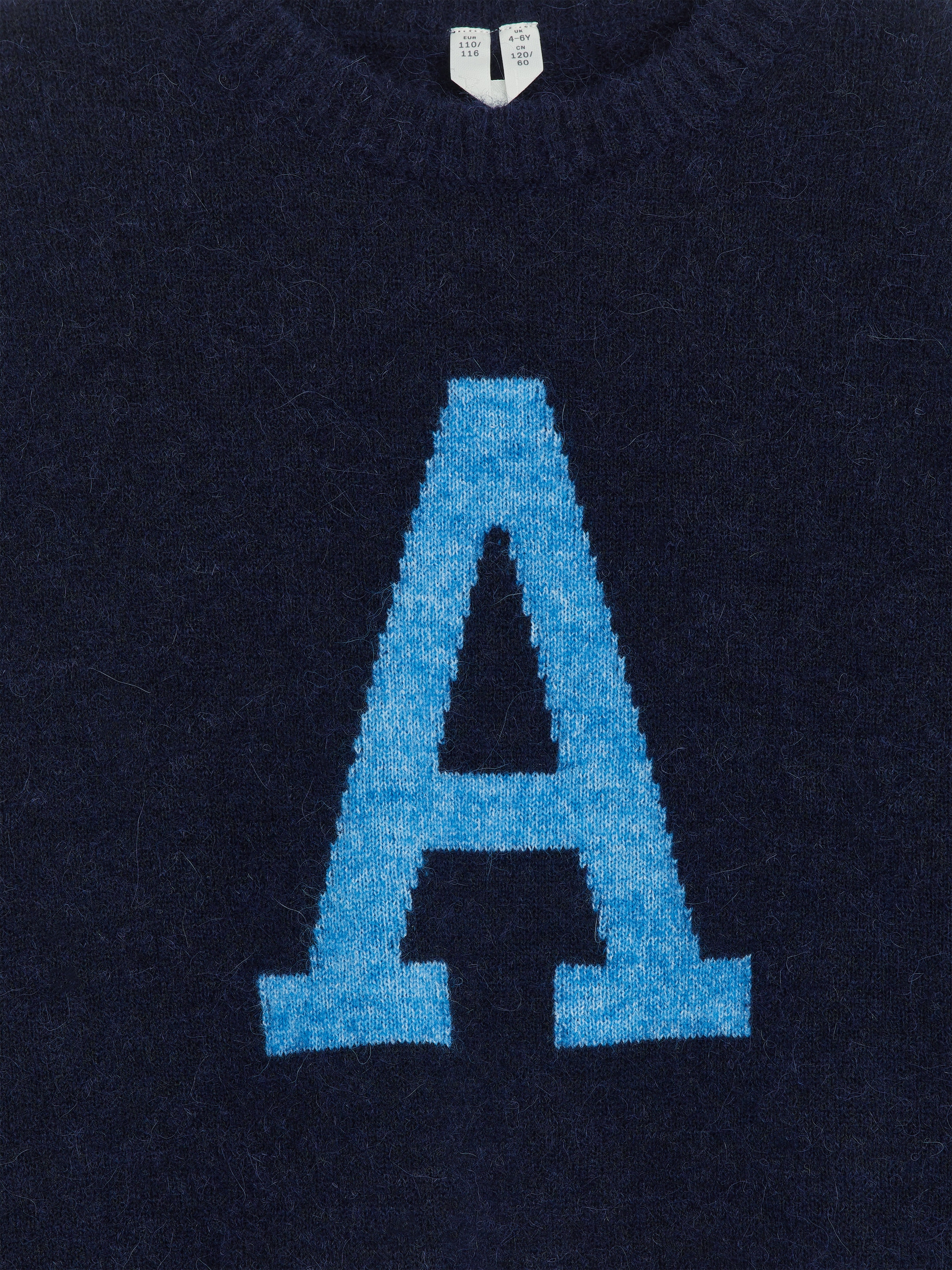 Pull en laine et alpaga - Bleu foncé - Relaxed fit - Enfant - StillMedia/DescriptiveDetail - 1