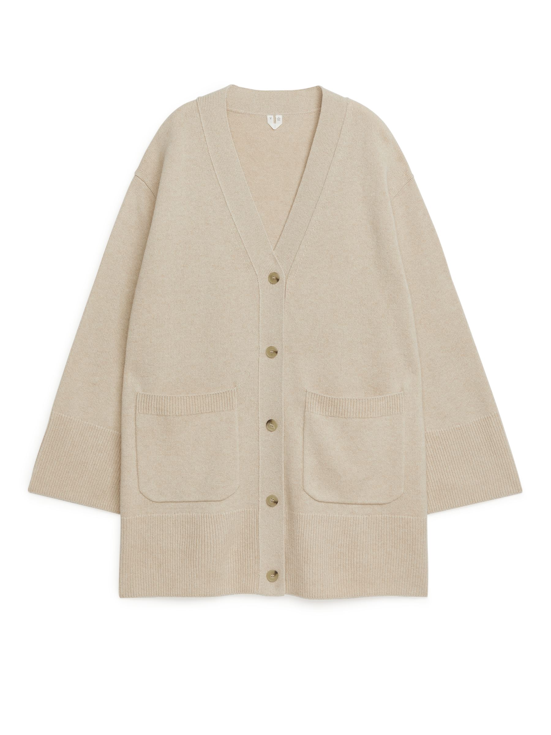 Cashmere Blend Cardigan - Oat Melange - Oversized - Women - StillMedia/DescriptiveStillLife - 1