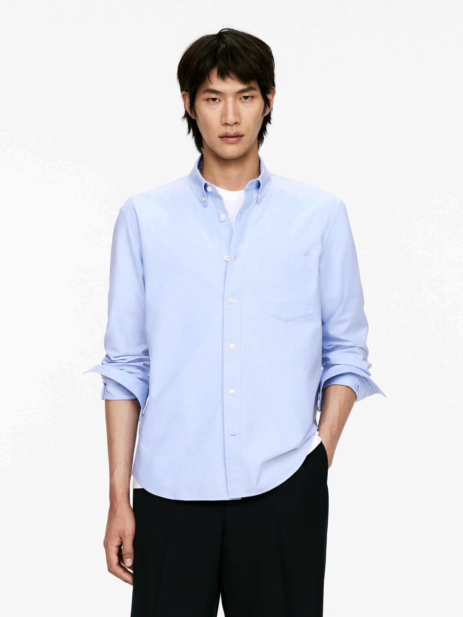 Camisa Oxford - Azul claro/Gris/blanco/Blanco/Azul/rayas/Gris claro/Topo oscuro/Blanco roto/verde/Azul oscuro/Verde oscuro
