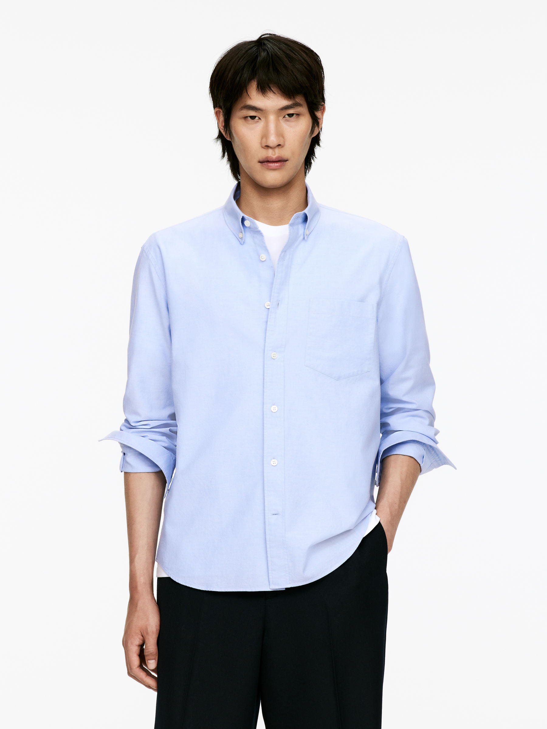 Oxford Shirt-#A6B8D1-11533