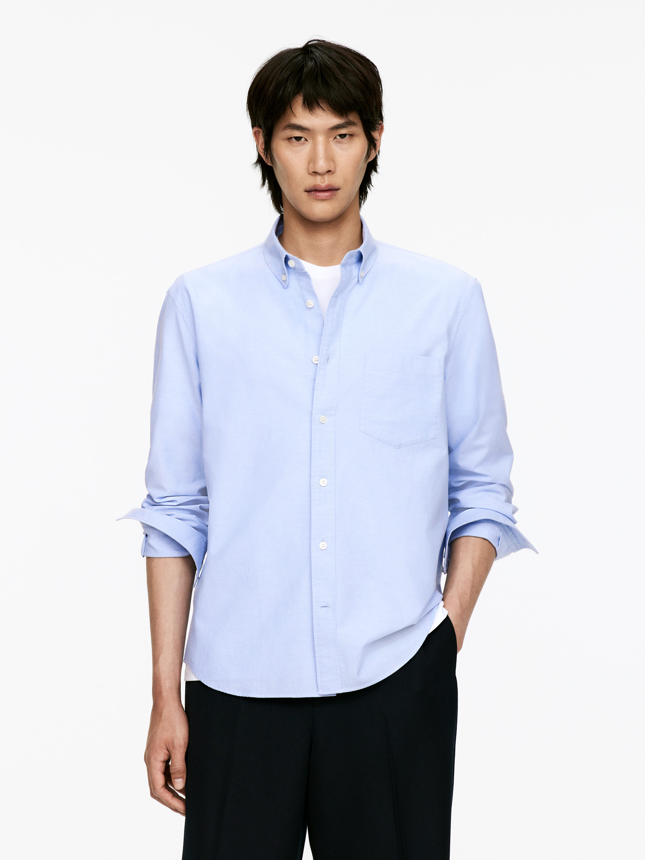 Chemise Oxford - Bleu ciel - Homme - StillMedia/Lookbook - 39