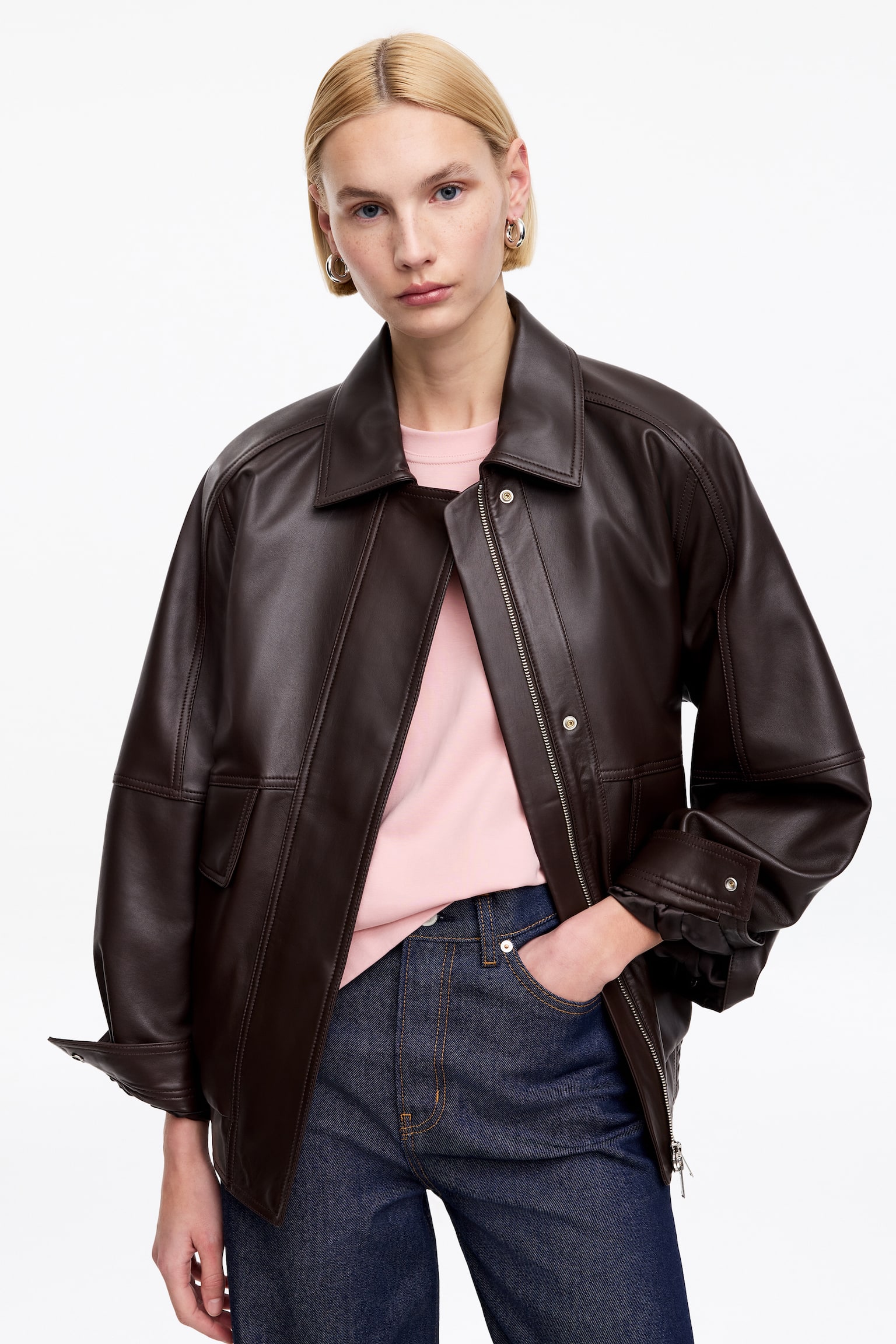 PEARL Heavyweight T-Shirt - Roze/Wit/Zwart/Grijs gemêleerd/Lichtbeige/Bordeauxrood - 4