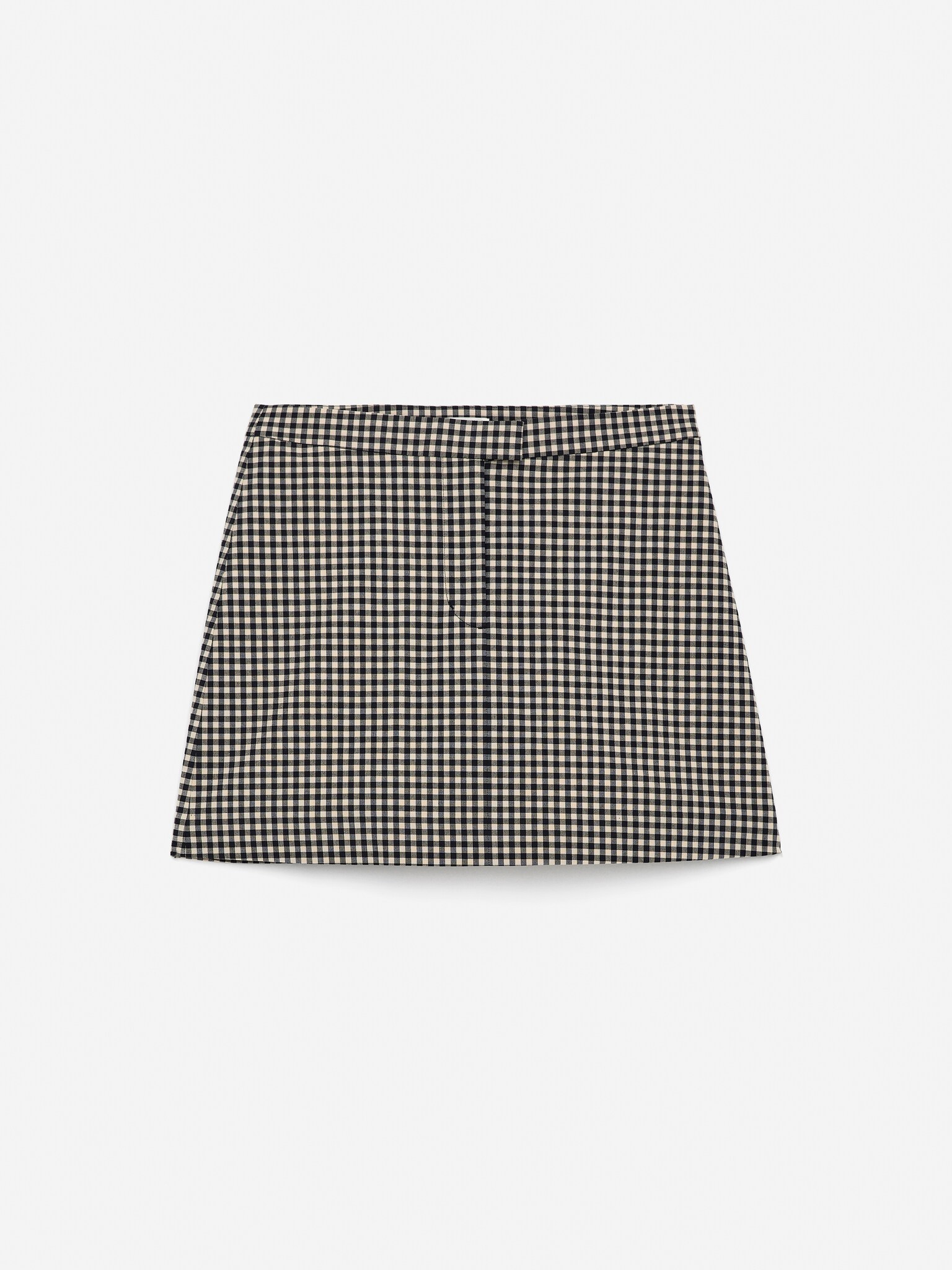 Mini Gingham Skirt - Tmavě modrá/béžová - 1