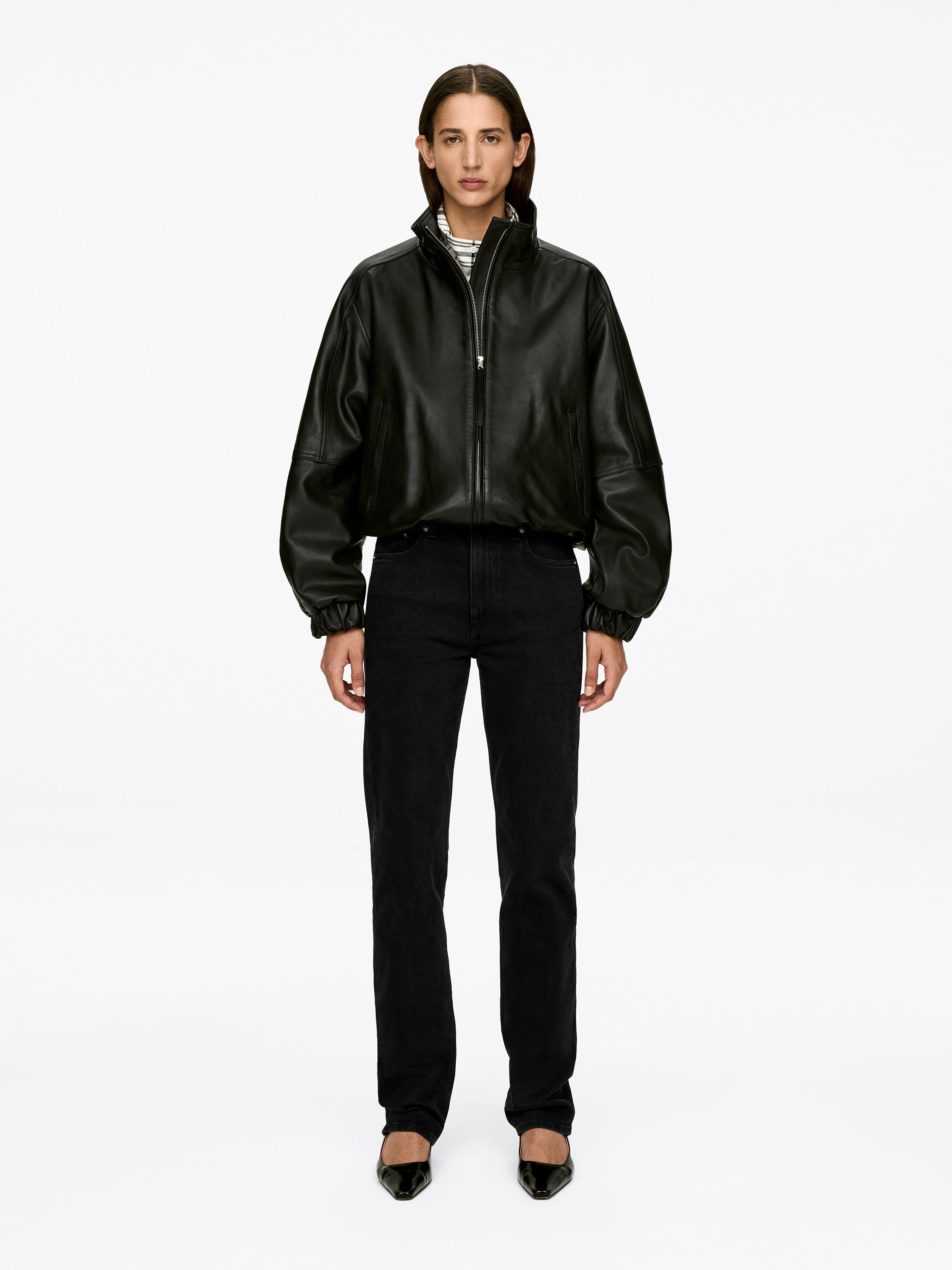 Jade Long Slim Jeans-#000000-17565