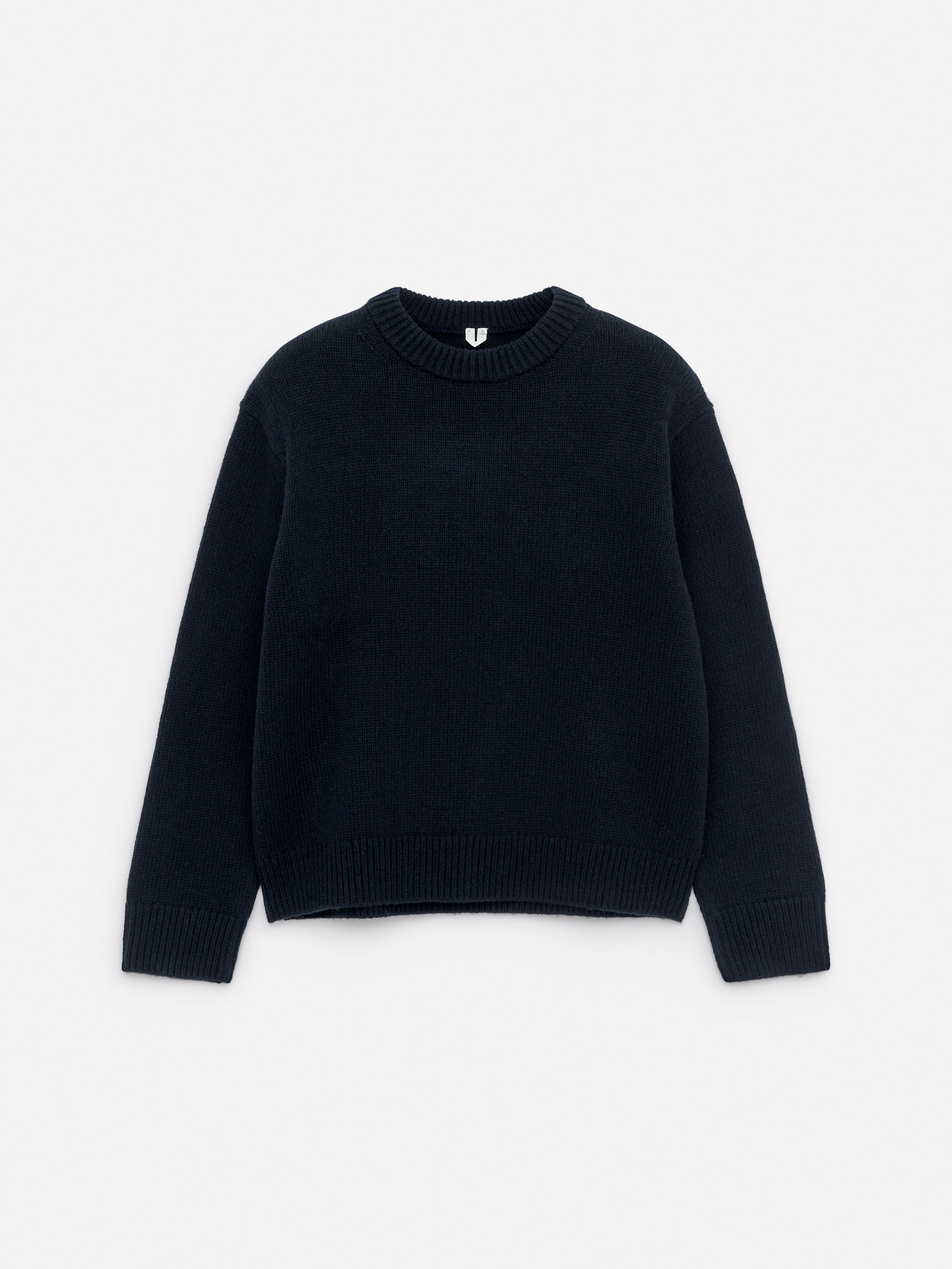 Grofgebreide trui van wol - Dark Blue/Beige Melange/Light Grey Melange/Charcoal Melange/Off White/Bordeauxrood/Mid Blue/Dark Brown
