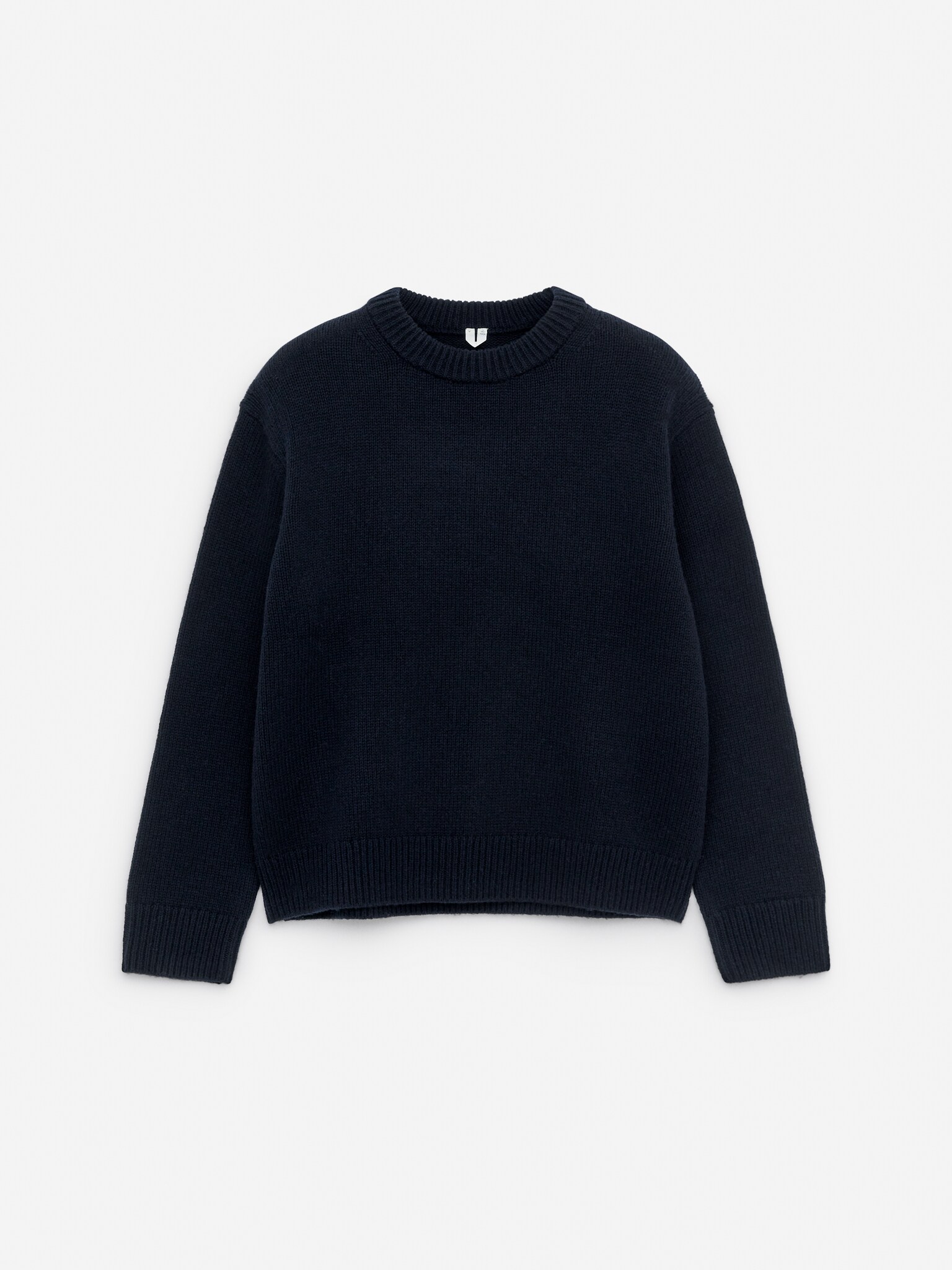 Pull épais en laine - Bleu foncé/Gris clair chiné/Charbon chiné/Marron foncé/Beige chiné/Blanc cassé/Bleu moyen - 2